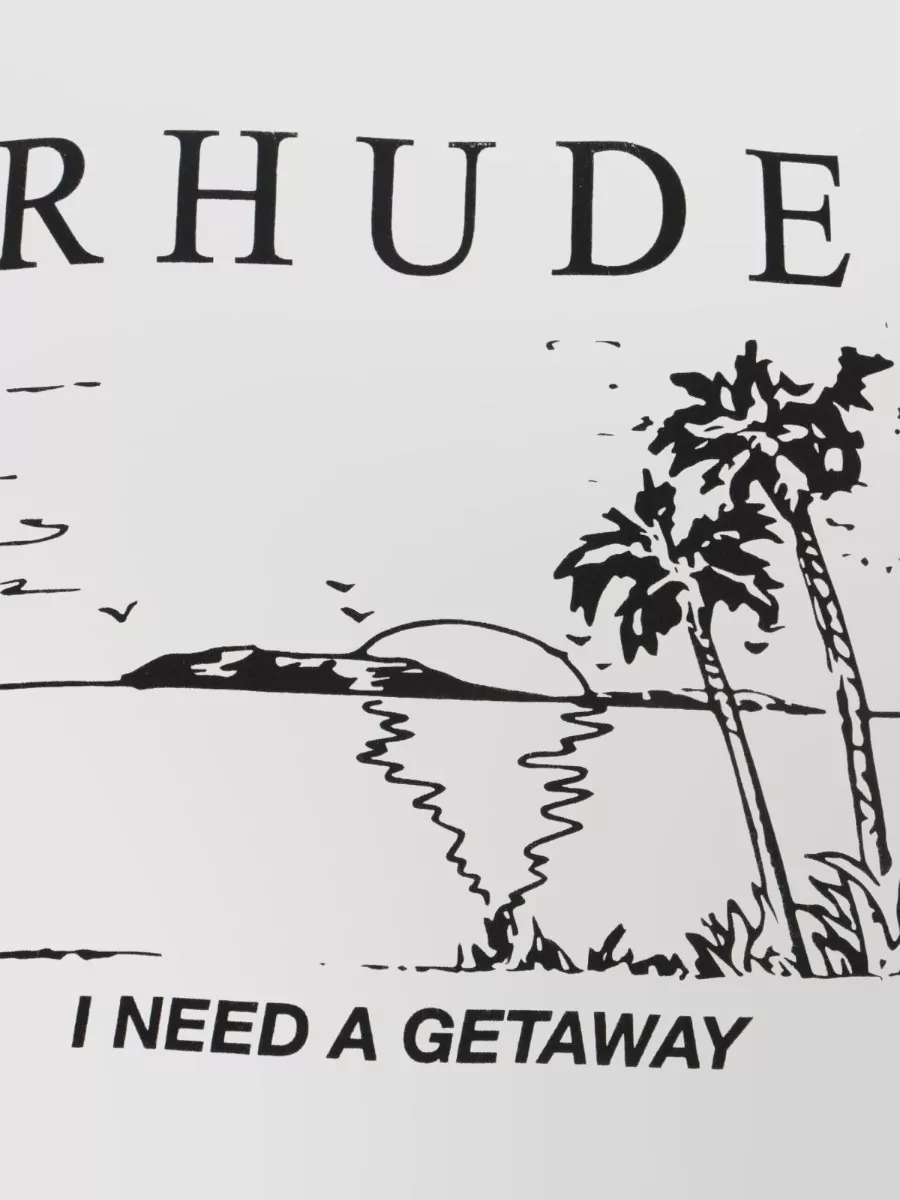 Rhude Graphic Print Crew Neck Short Sleeve T-Shirt