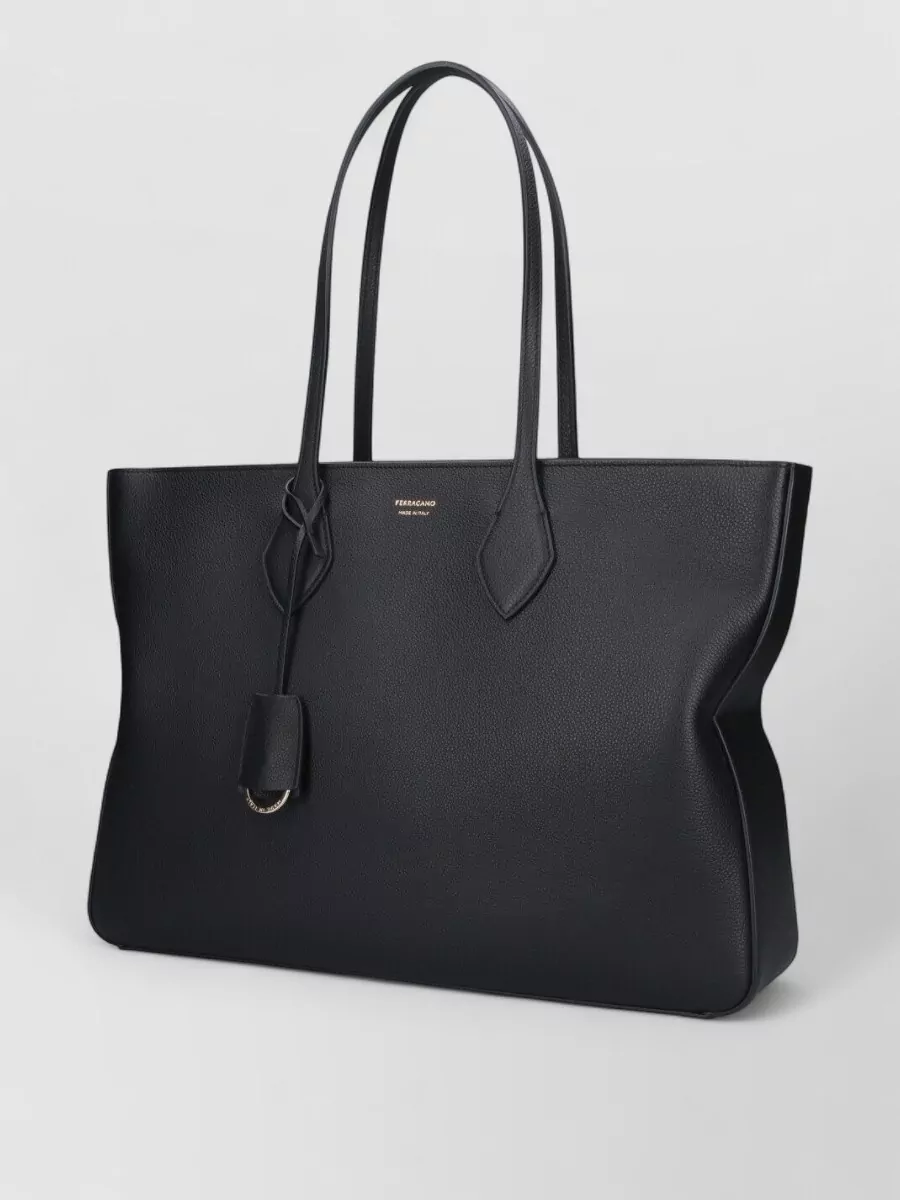 Ferragamo Structured Tote Bag Shopper Top Handles
