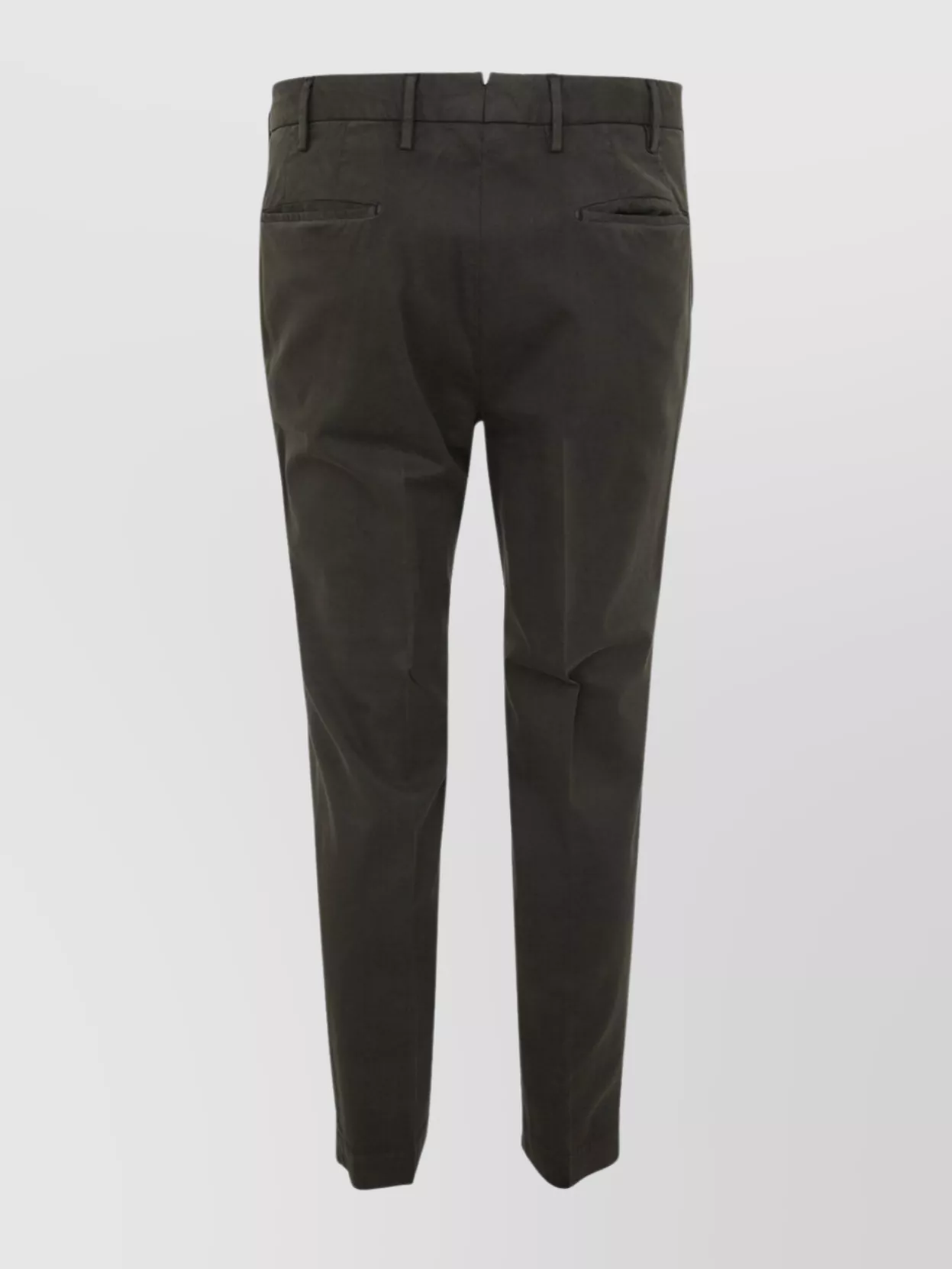 Incotex Cotton Trousers With Back And Side Pockets In Black