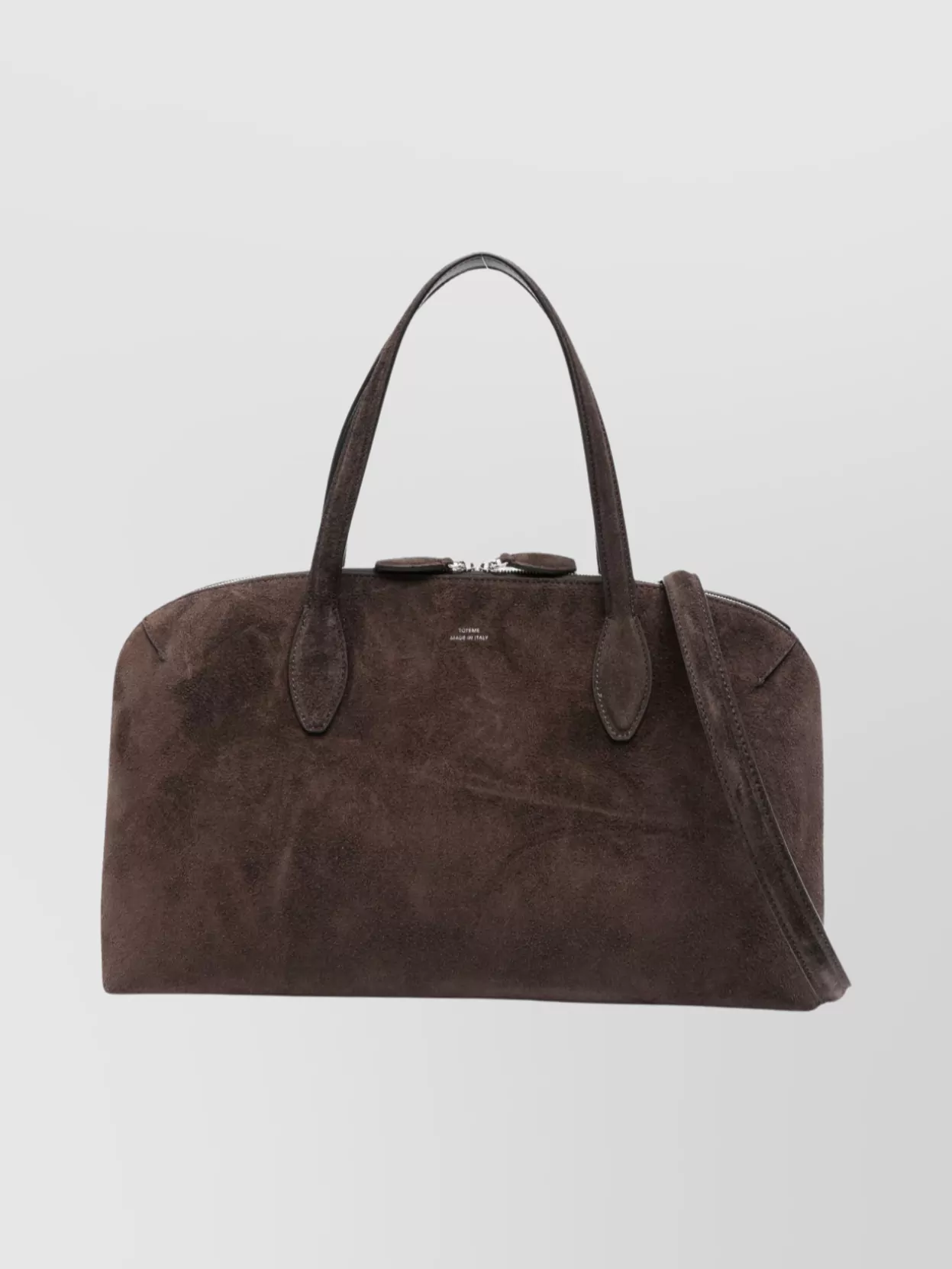Totême Suede Leather Shoulder Tote Bag In Brown