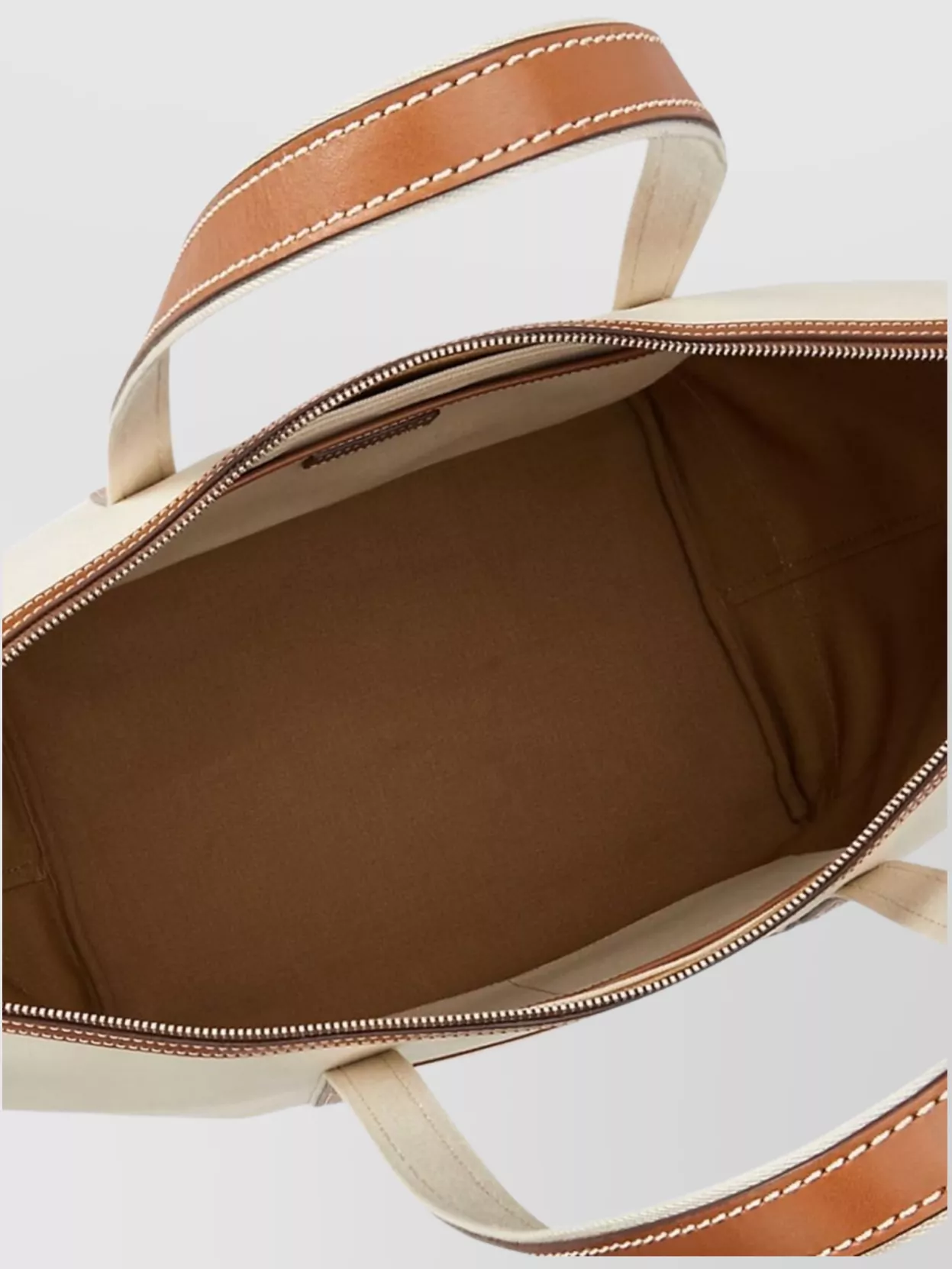 Polo Ralph Lauren Leather Trimmed Canvas Travel Shoulder Bag