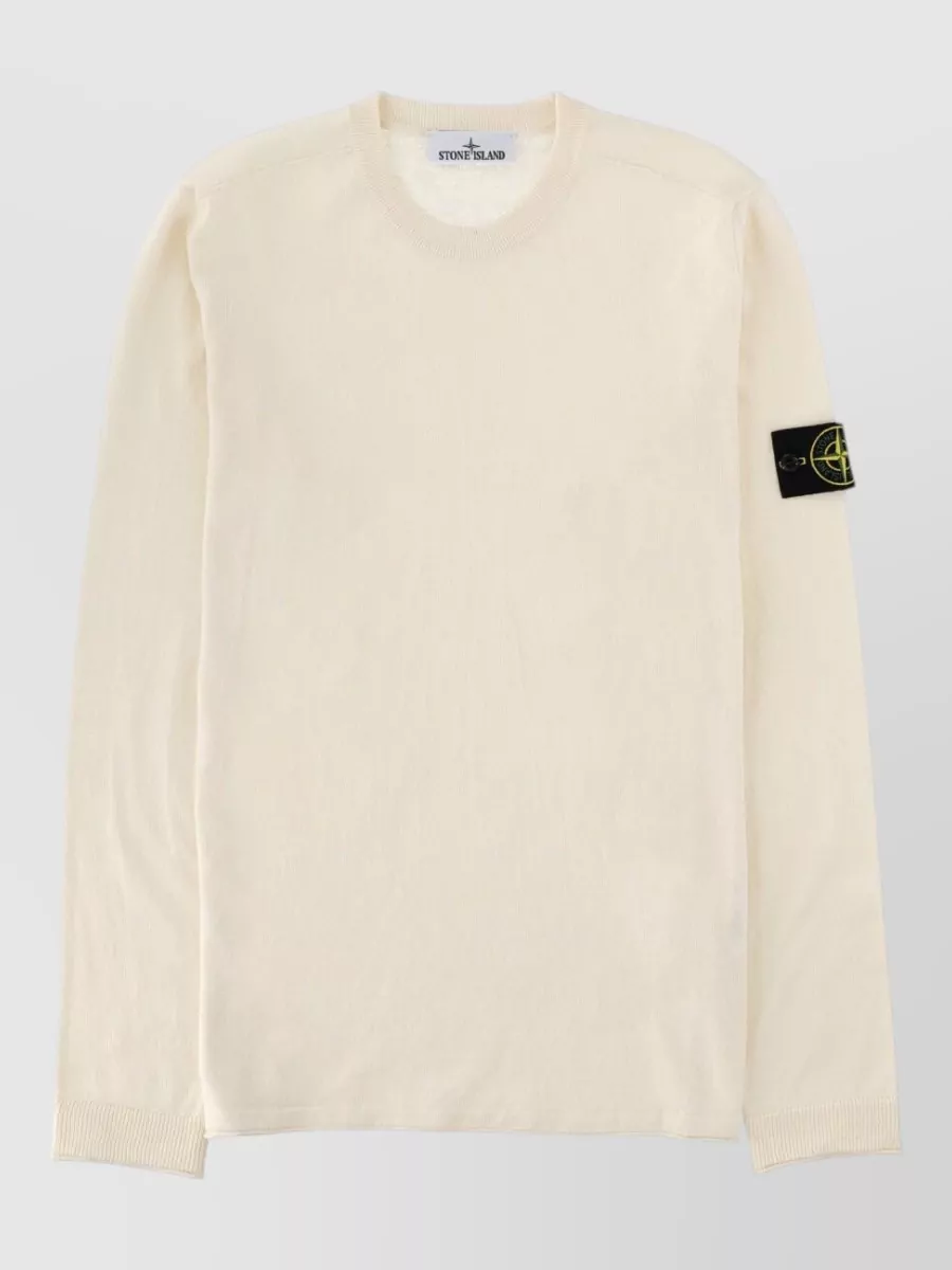 Stone Island Cotton ribbed crewneck sweater