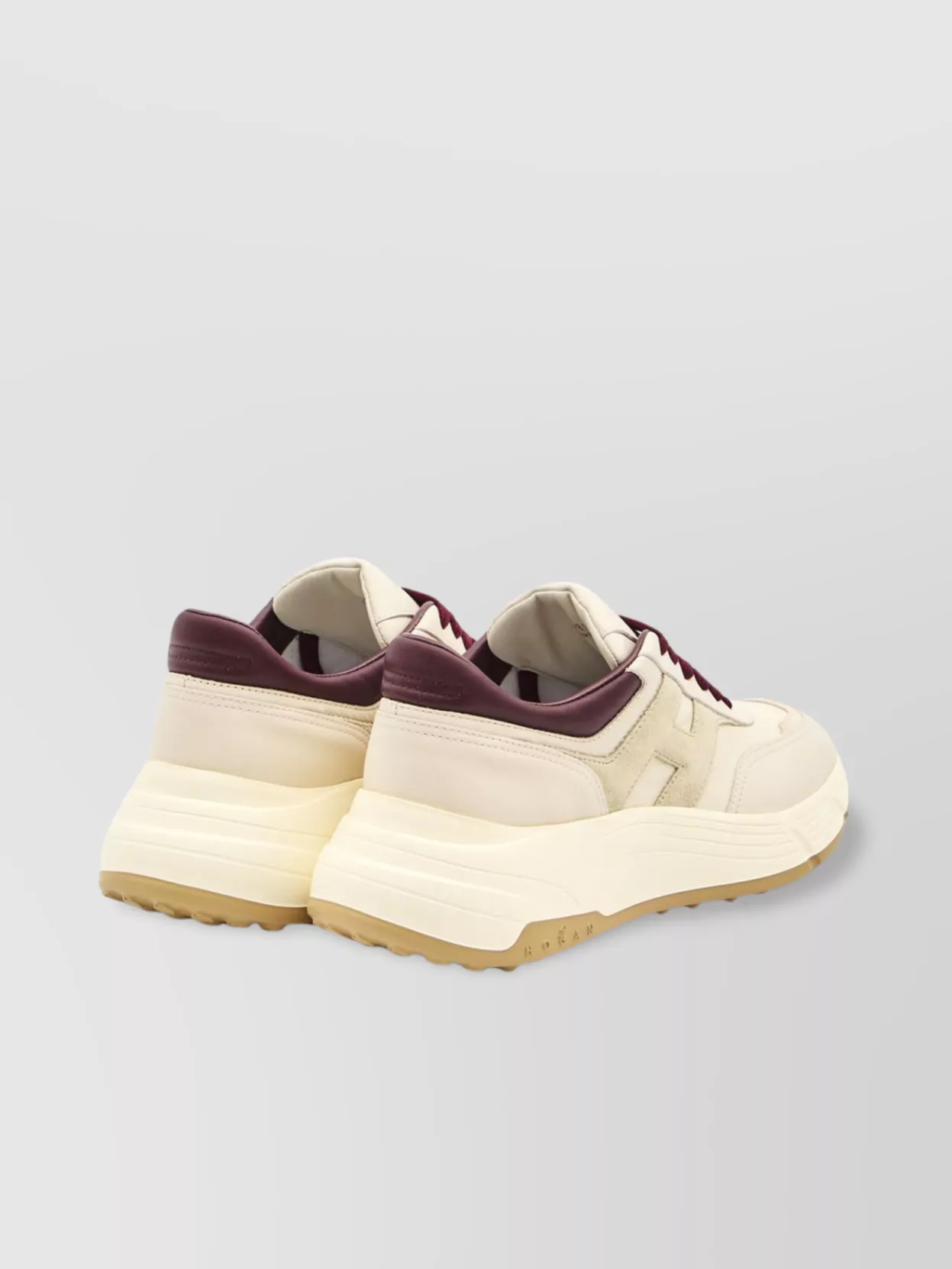 Hogan Leather High-Top Sneakers With Suede H Detail