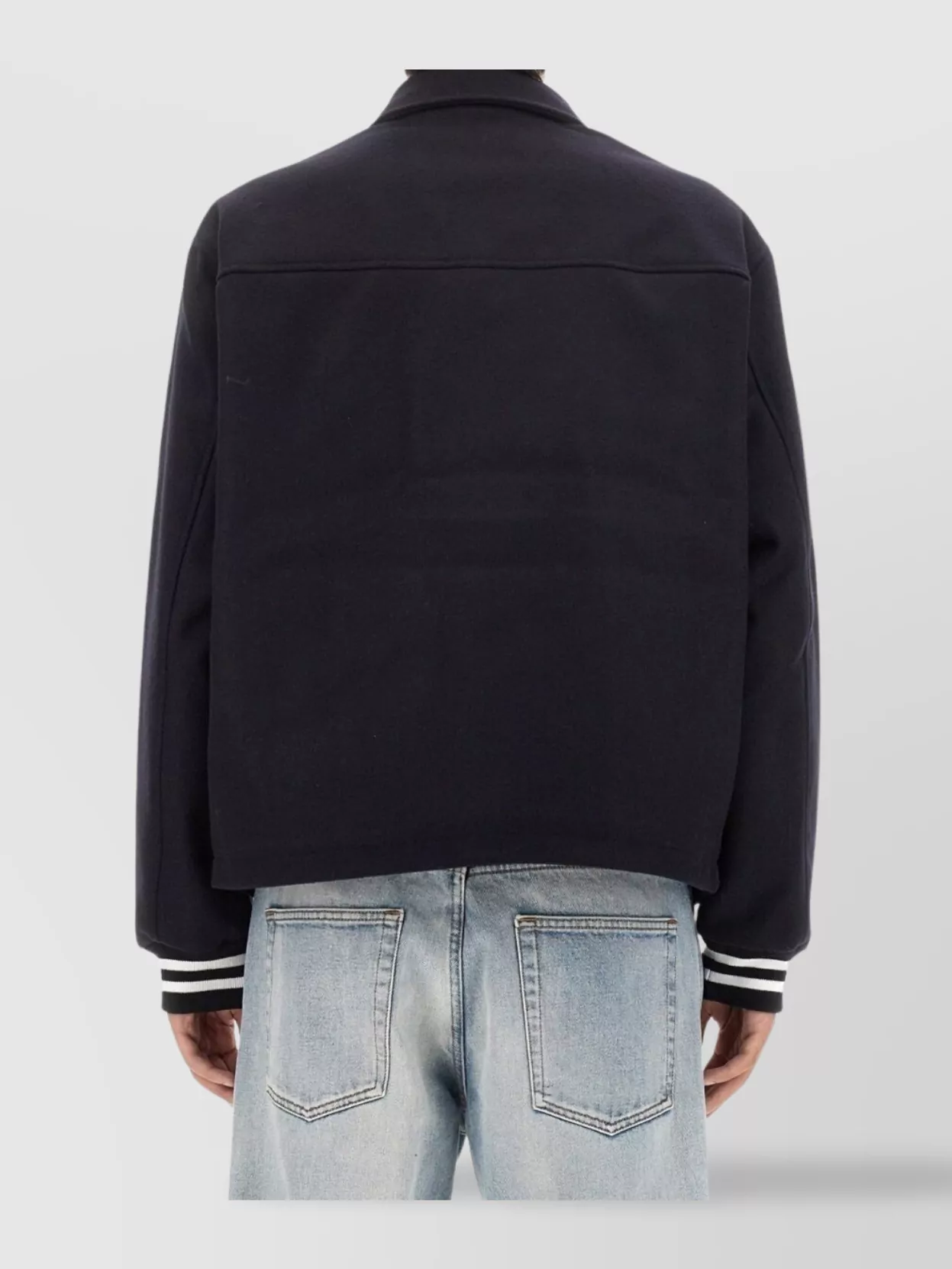Aries Oversize Ribbed Cuffs Hem Side Pockets Jacket