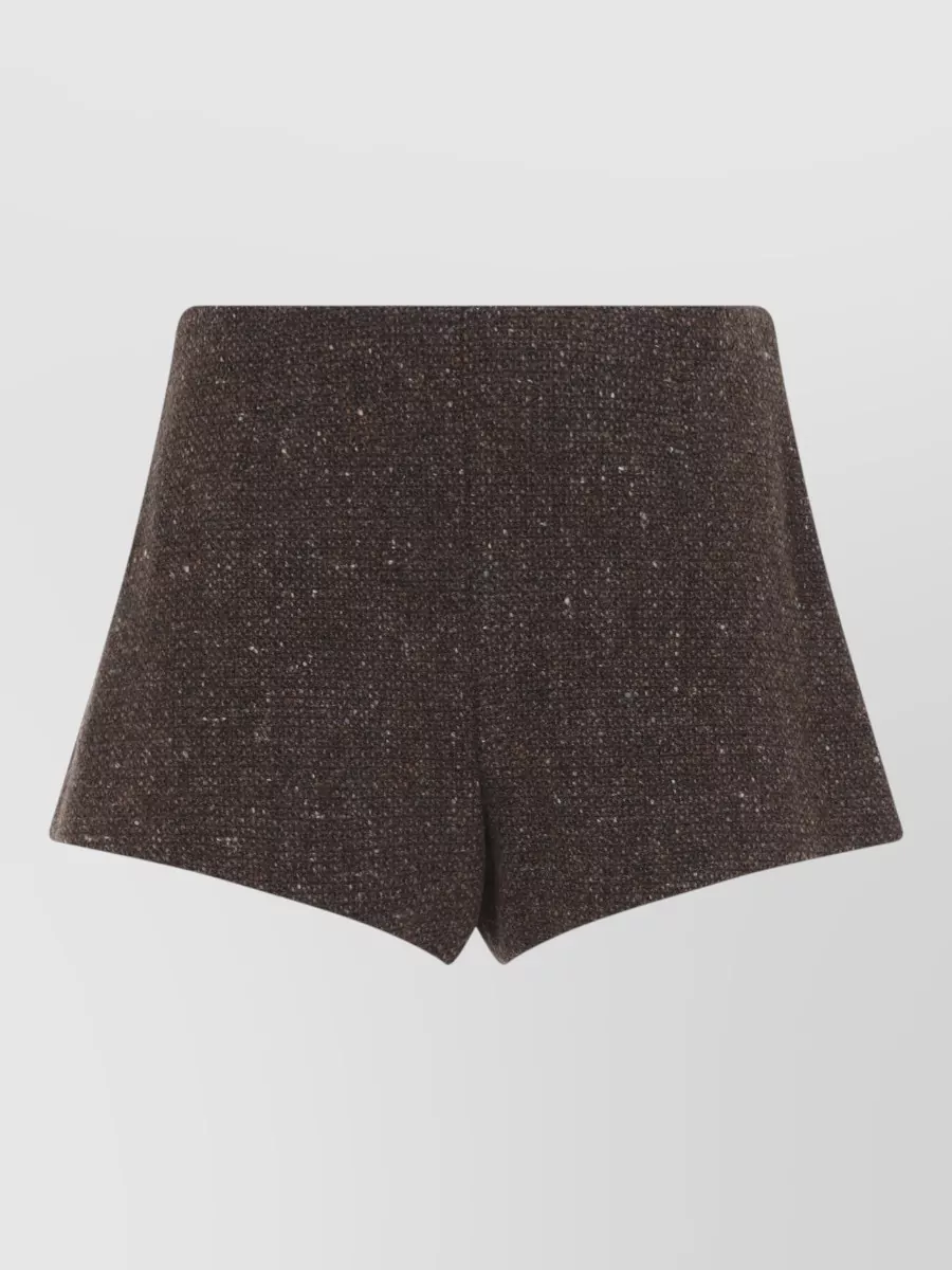 Ralph Lauren Collection wool cashmere high-rise slim tailored shorts
