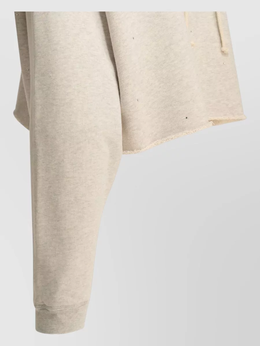 Golden Goose Cotton Crystal-Embellished Oversized Cropped Hoodie