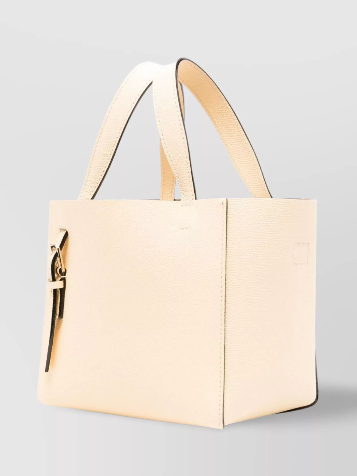 Valextra Micro Bucket Tote Bag With Adjustable Handles In Yellow