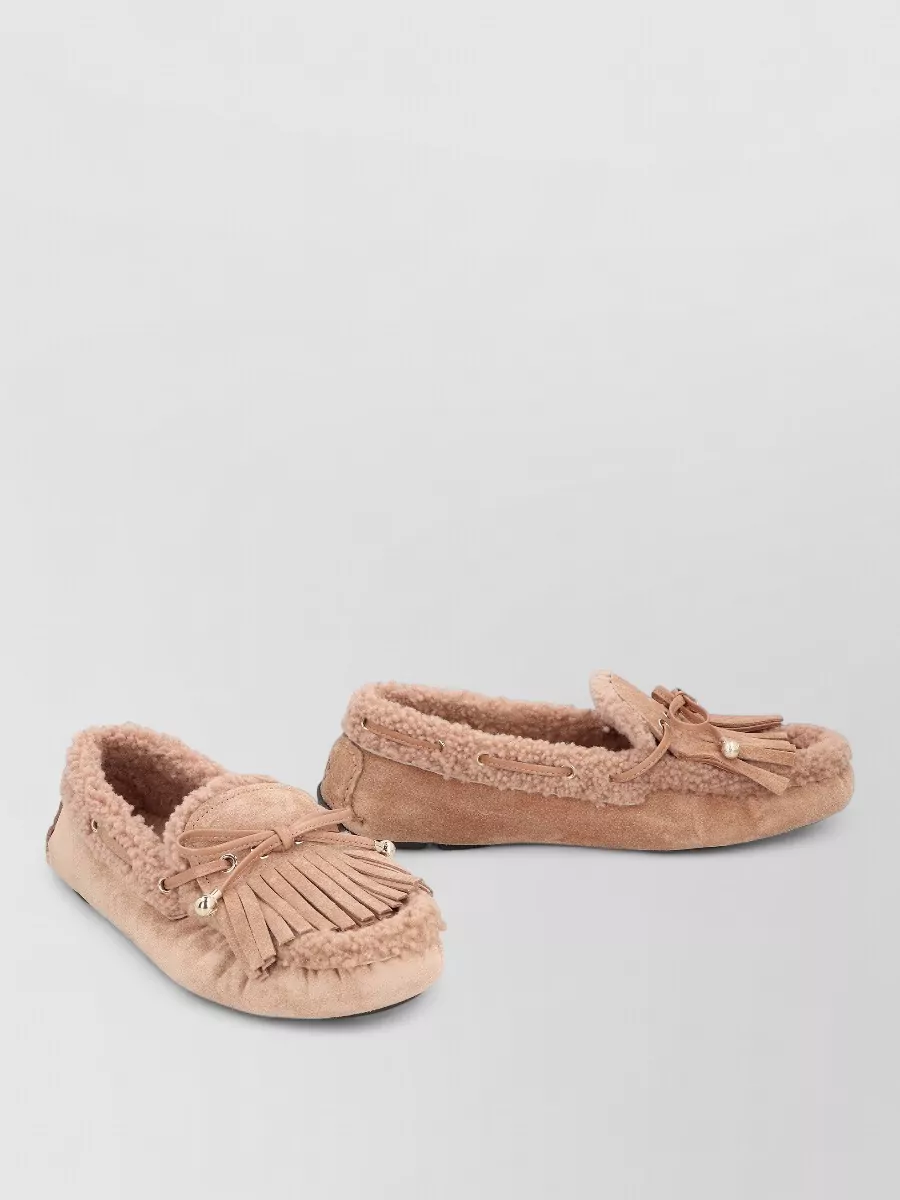 Jimmy Choo suede leather moccasins