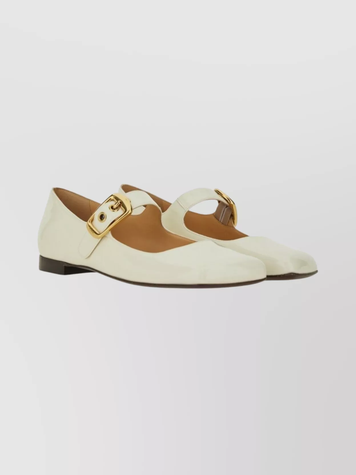 Chloé Ballerina Shoes With Buckle And Square Toe