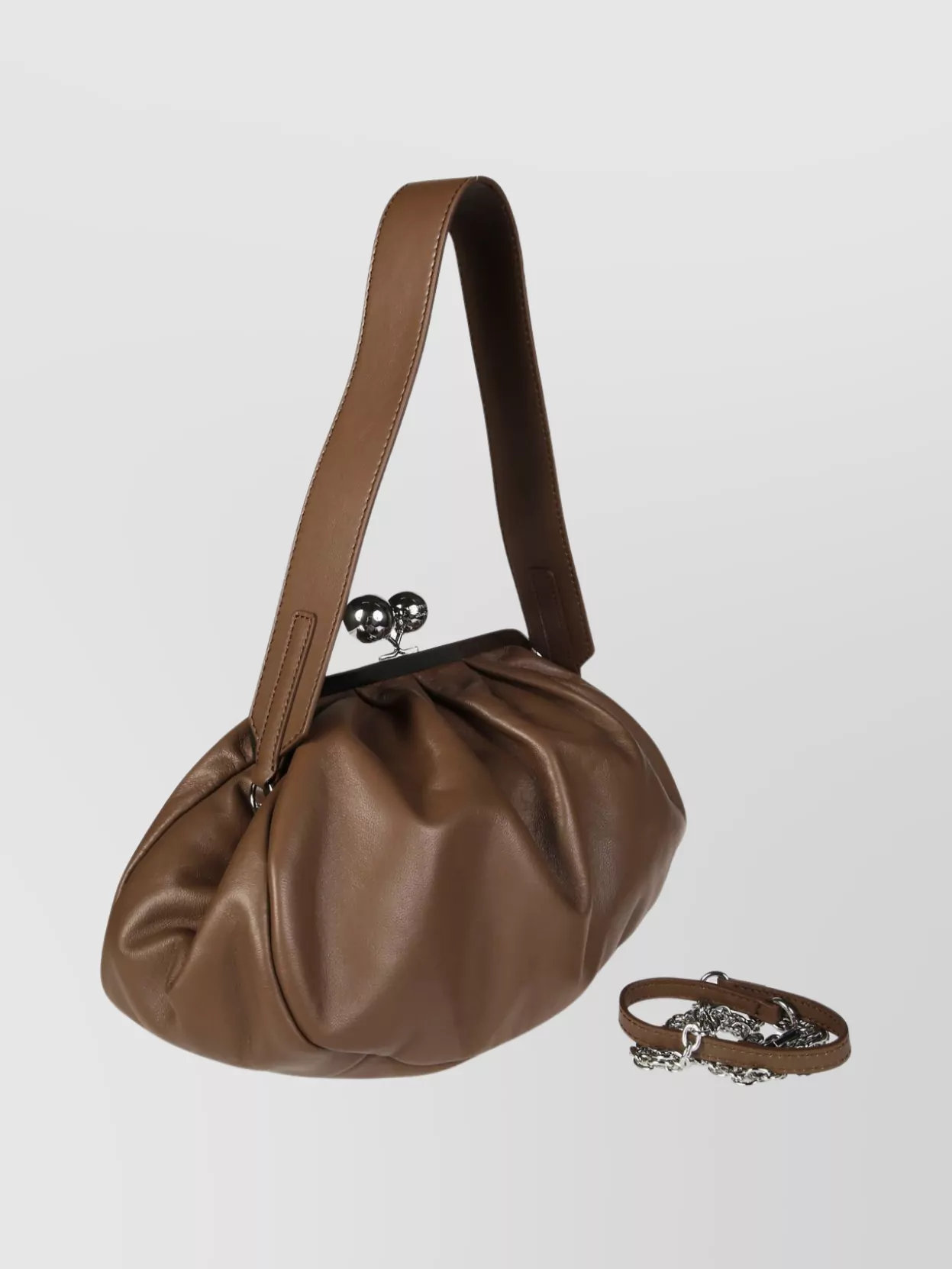 Weekend Max Mara Pleated Top Handle Shoulder Bag Cubico