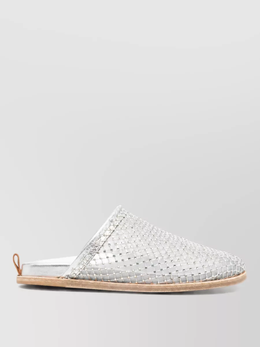 Forte Forte Embellished Mesh Flat Mules