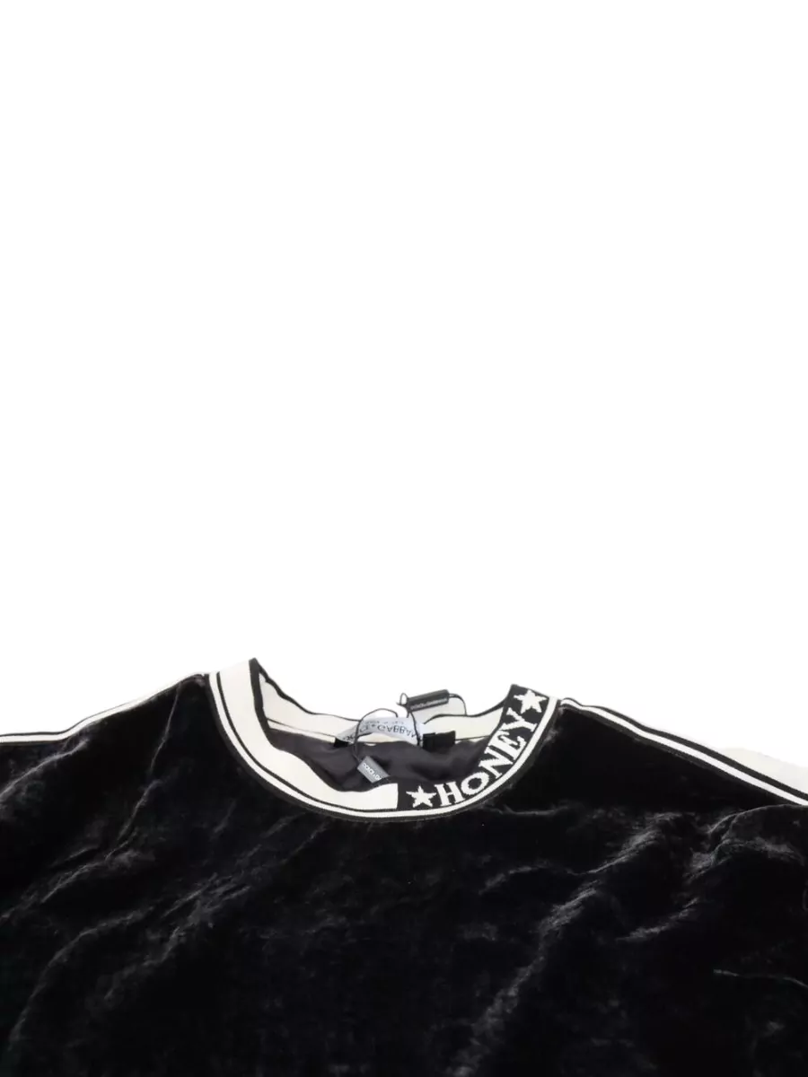 Dolce&Gabbana Velvet Crewneck Sweatshirt