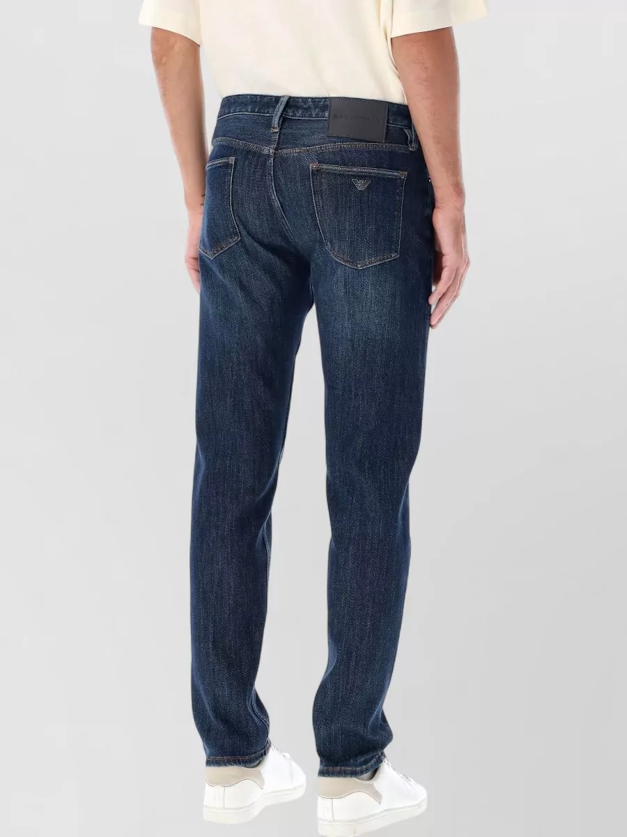 Emporio Armani Denim Slim-Fit Straight-Leg Jeans