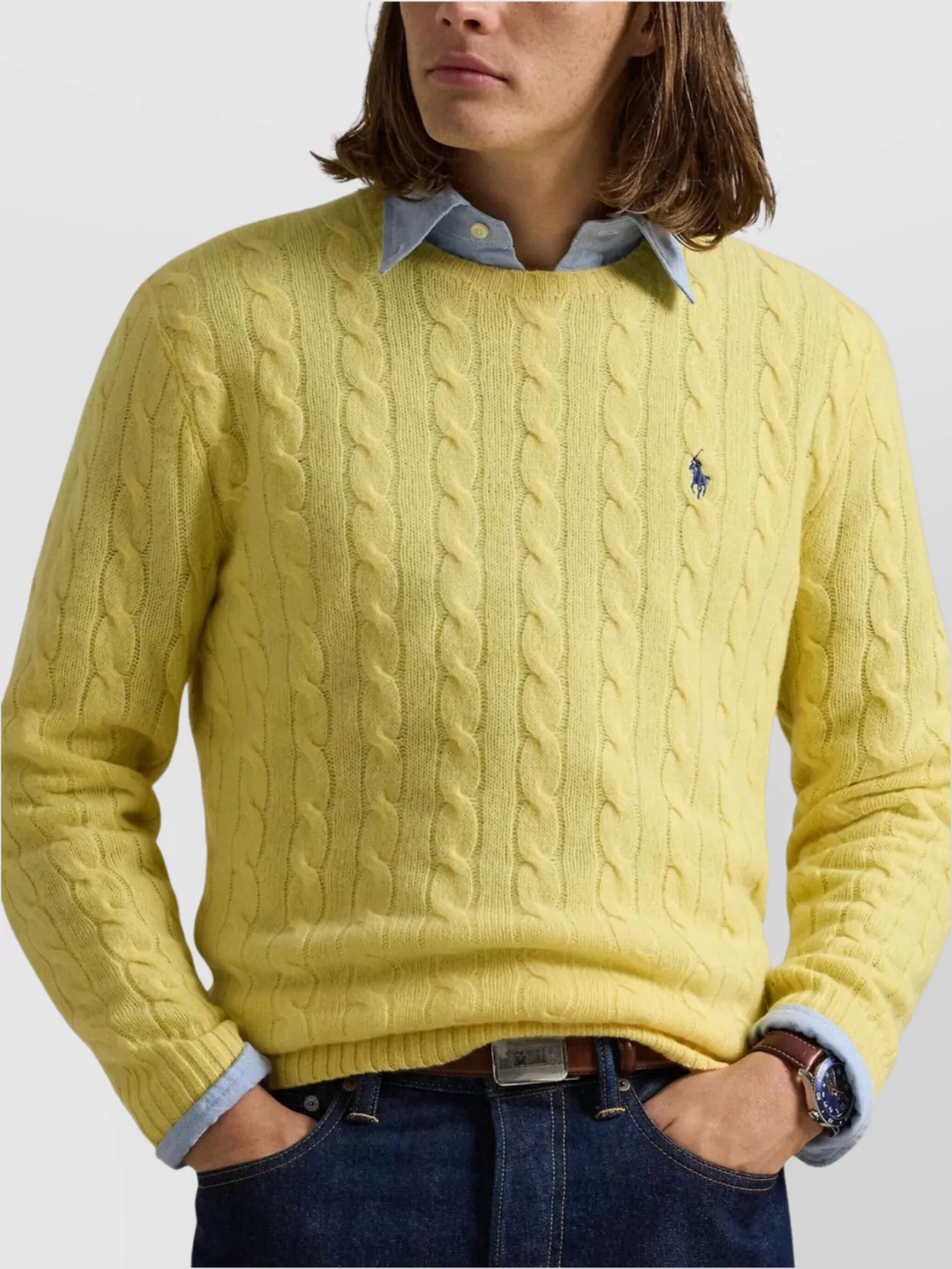 Ralph Lauren Cable Knit Crew Neck Sweater