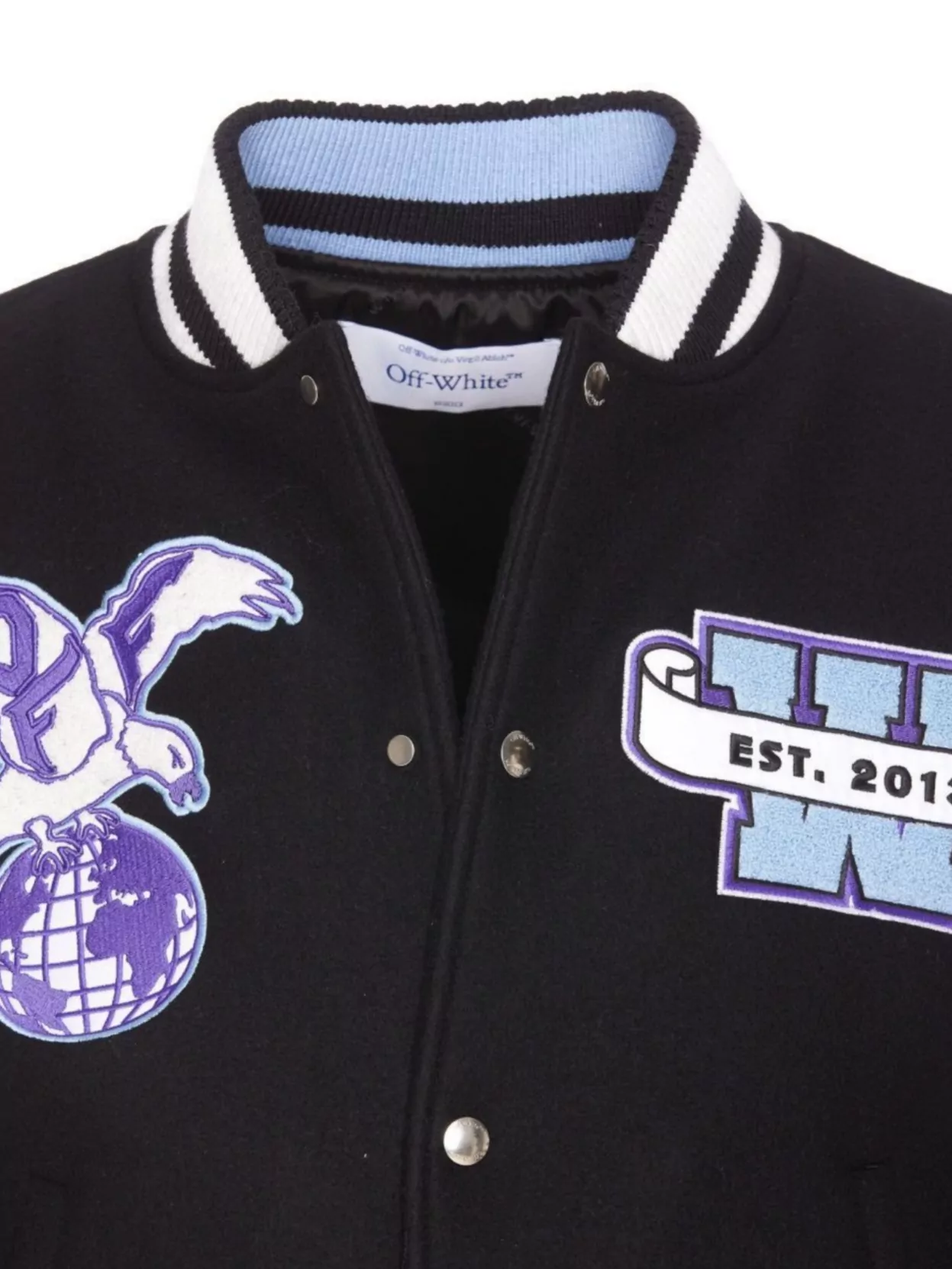 Off-white Off White Men Eagle Wool Varsity Jacket