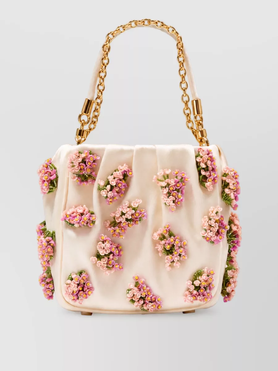 Self-Portrait na raffia clutch bag