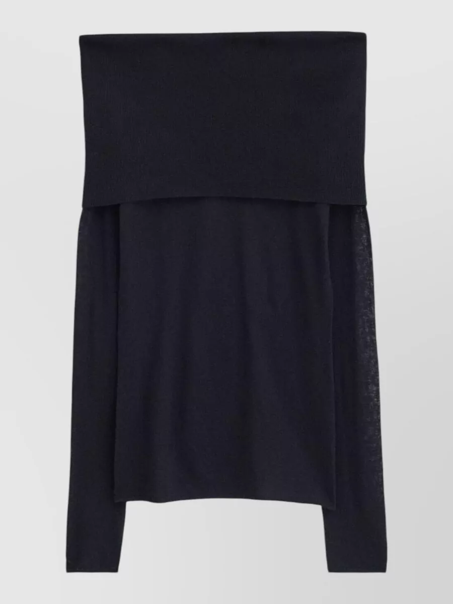 Filippa K Wool Off Shoulder Knitted Top
