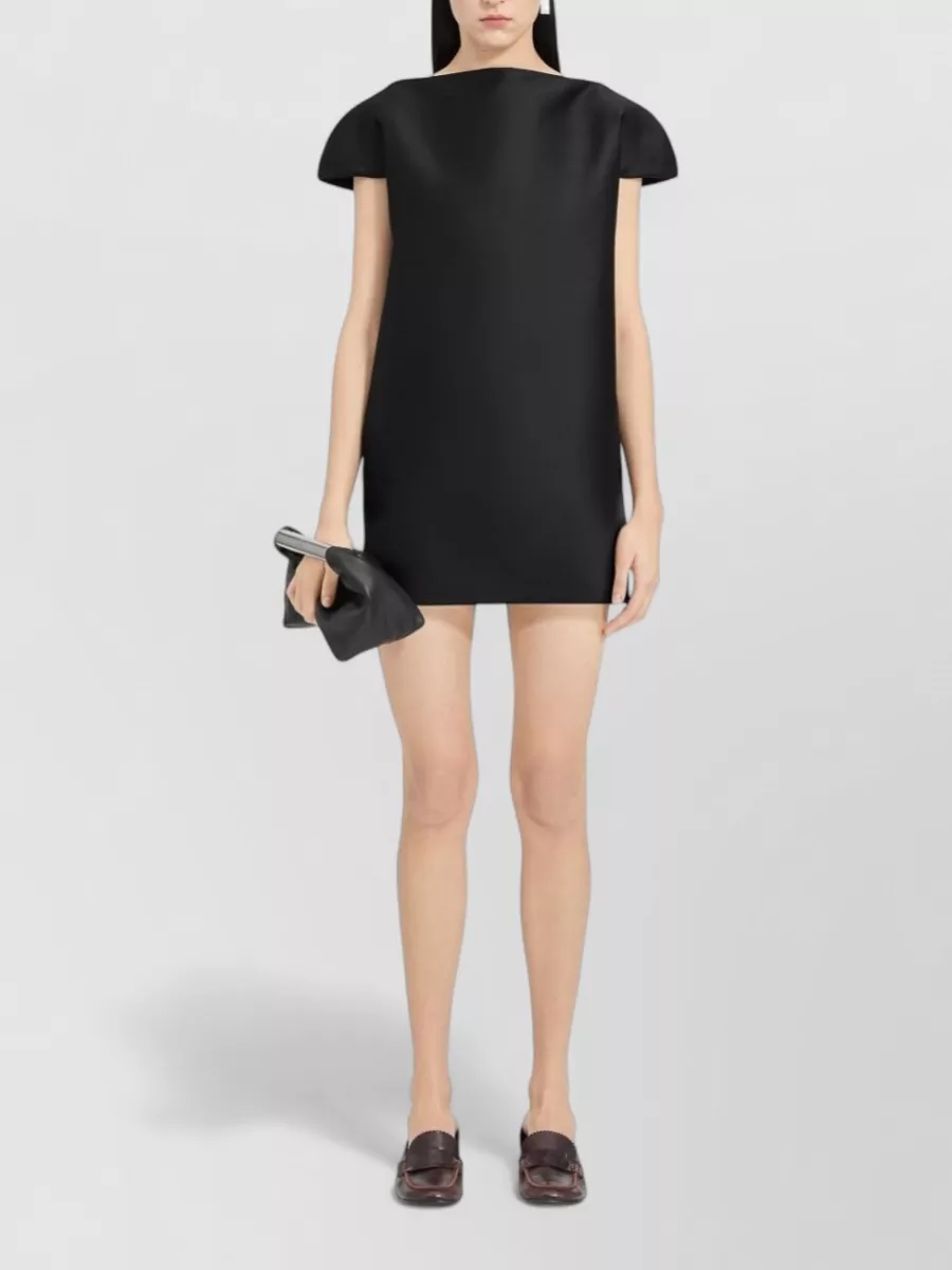 Mm6 Maison Margiela Cutout Hooded Mini Dress