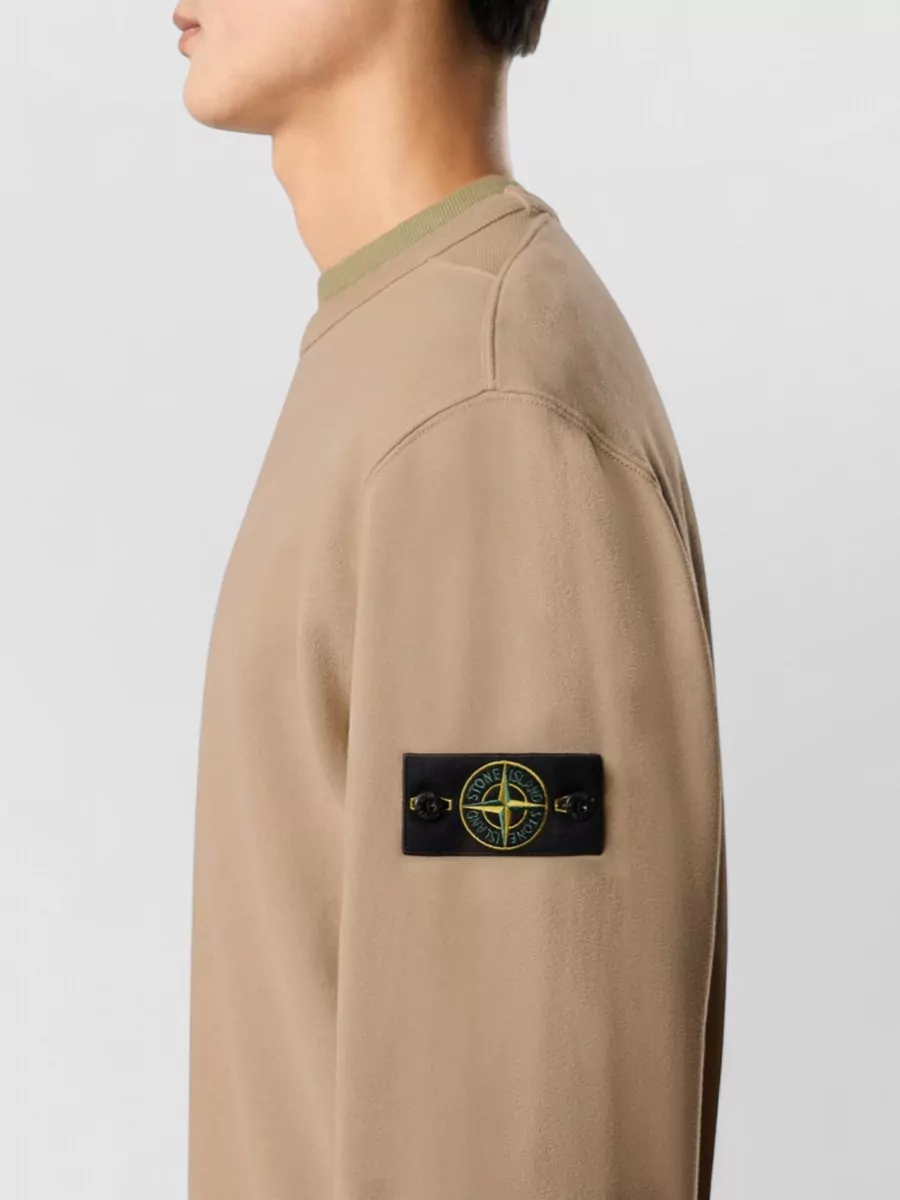 Stone Island Cotton Ribbed Regular-Fit Sweatshirt