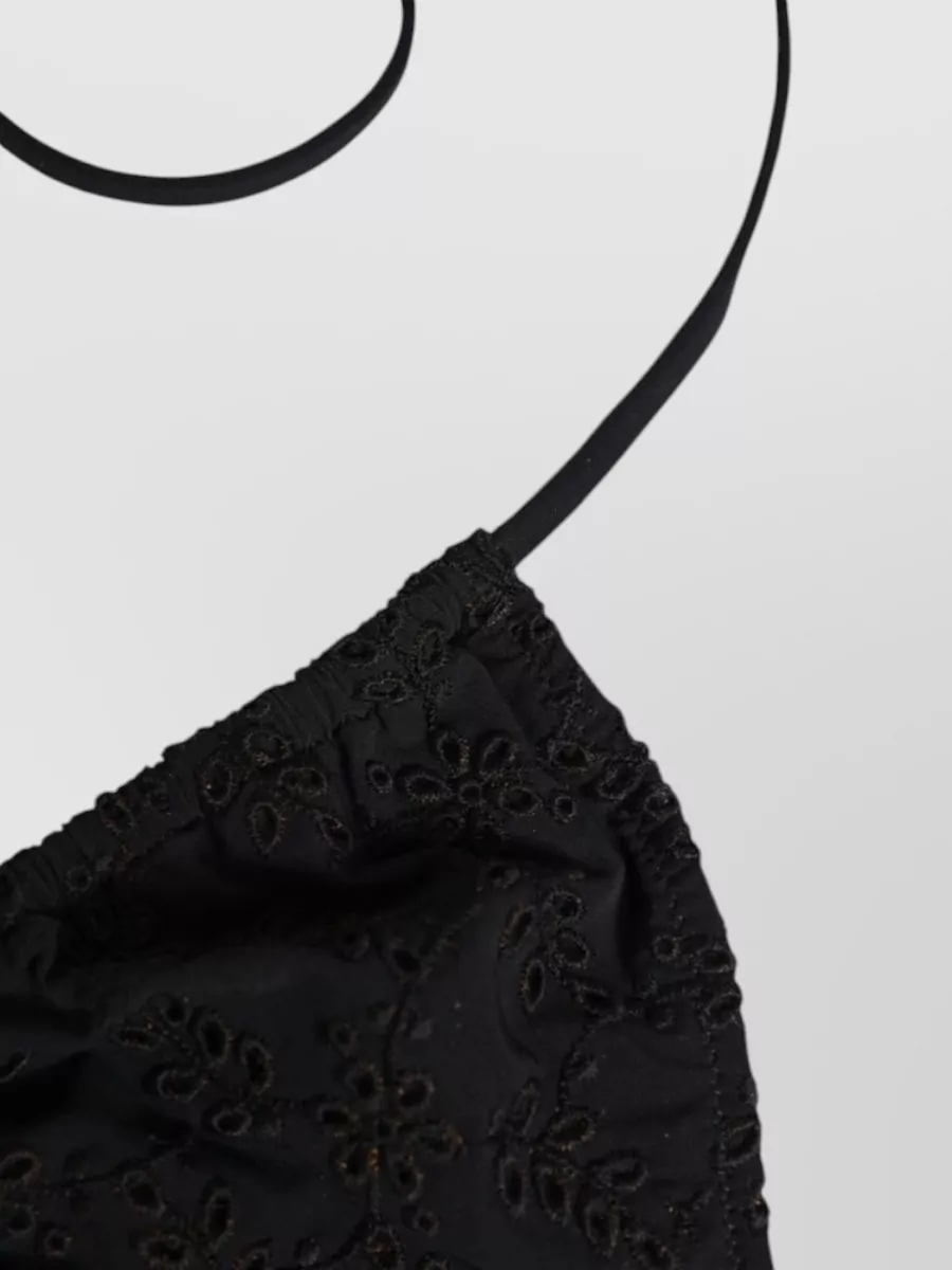 Dolce&Gabbana Embroidered Triangle Bikini