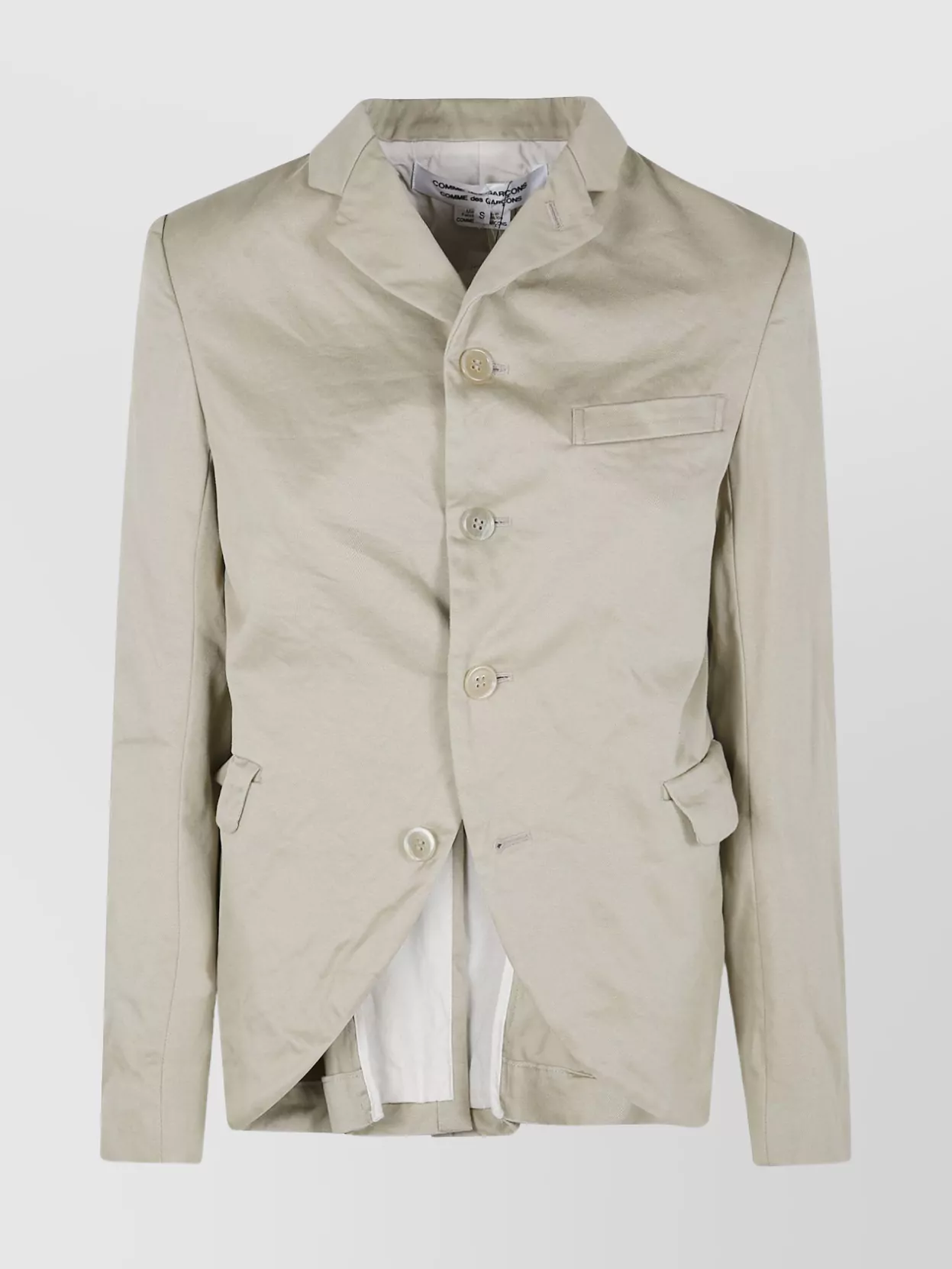 Comme Des Garçons Woman Jacket With Back Vent And Pockets