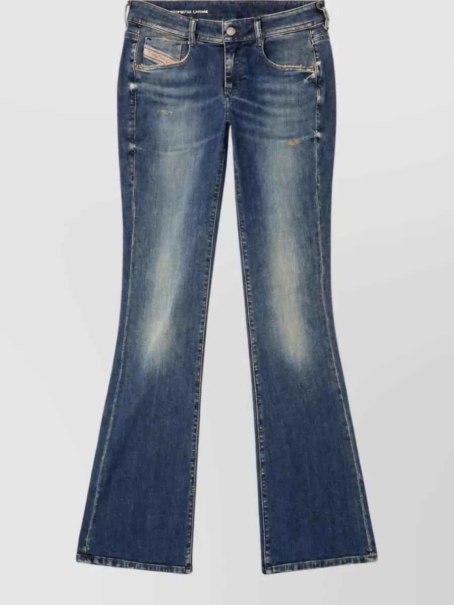 Diesel denim flared trousers