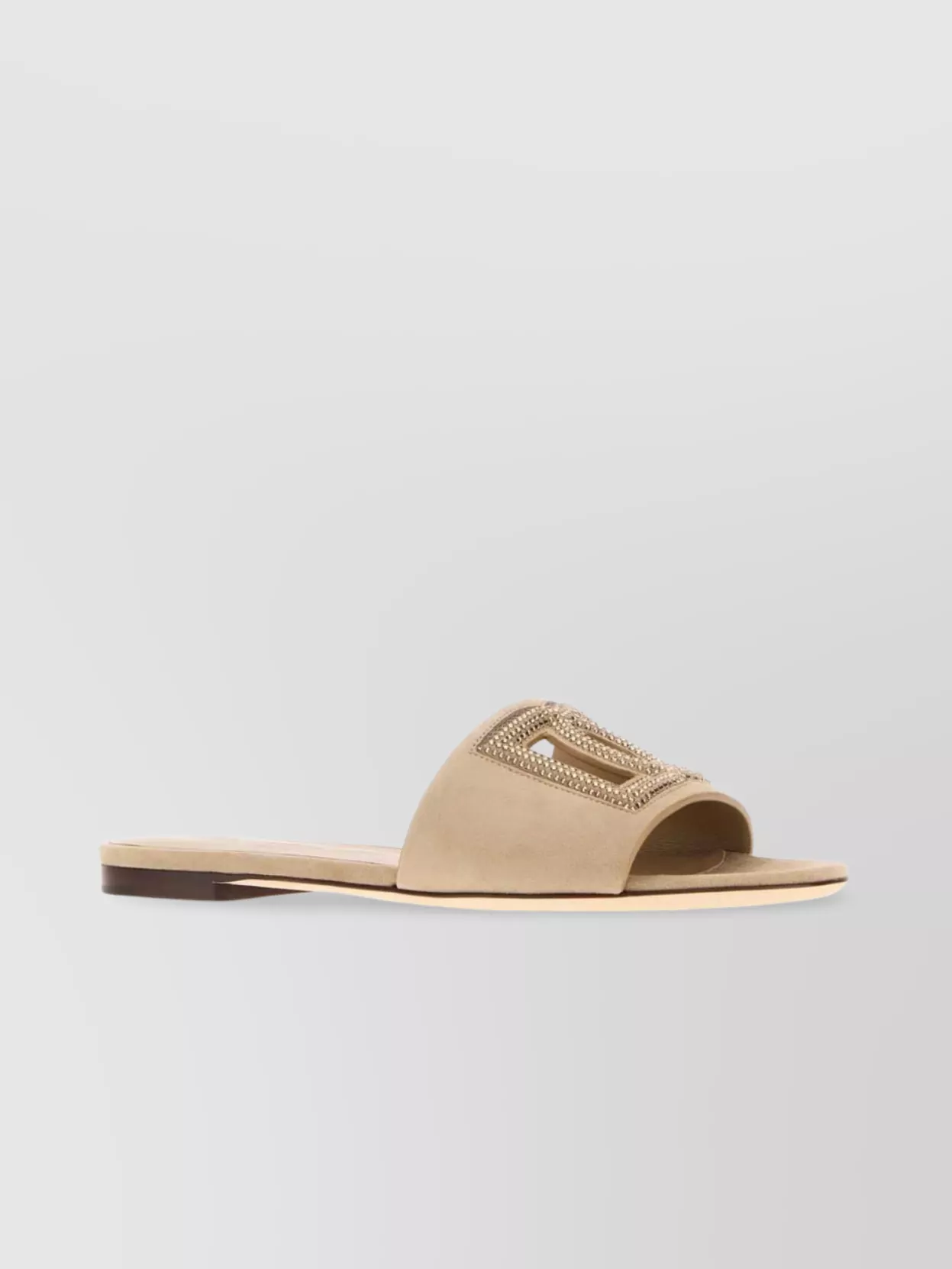 Dolce & Gabbana Slippers Suede Strap Embellished