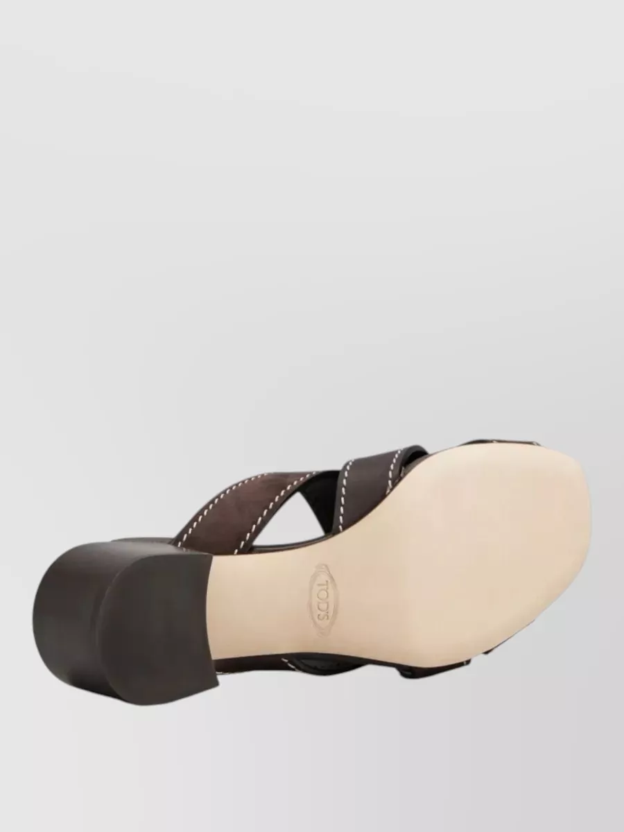 Tod's Leather Suede Sandals