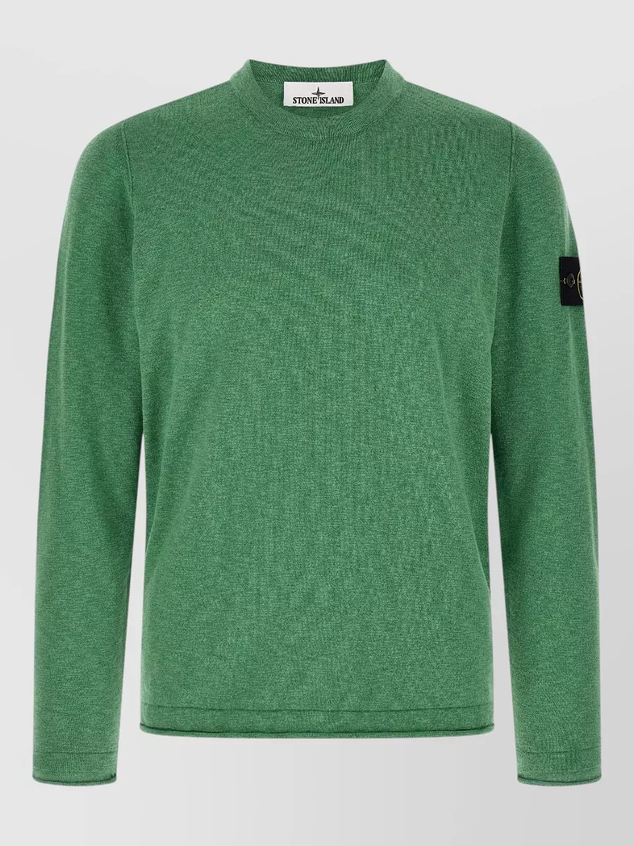 Stone Island Fine-knit crew-neck long-sleeve sweater