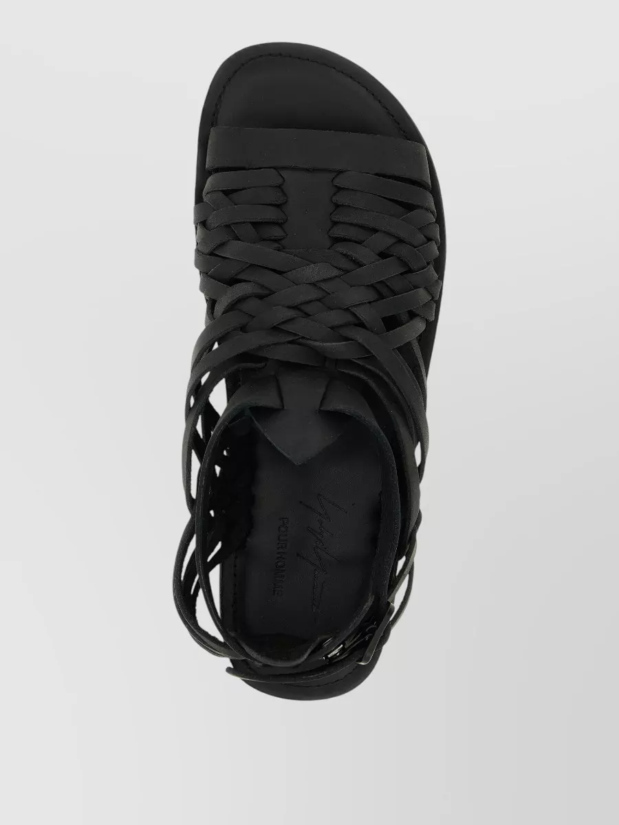 Yohji Yamamoto Braided Leather Sandals