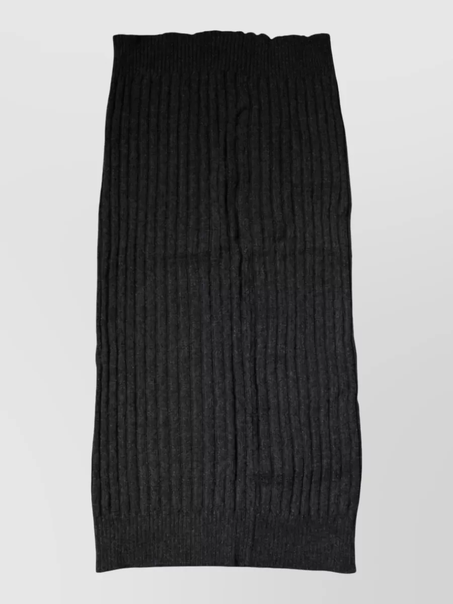 Dolce&Gabbana cashmere ribbed knit scarf