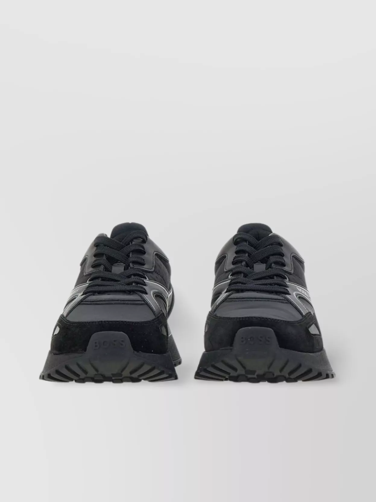 Boss Leather Low-Top Sneakers