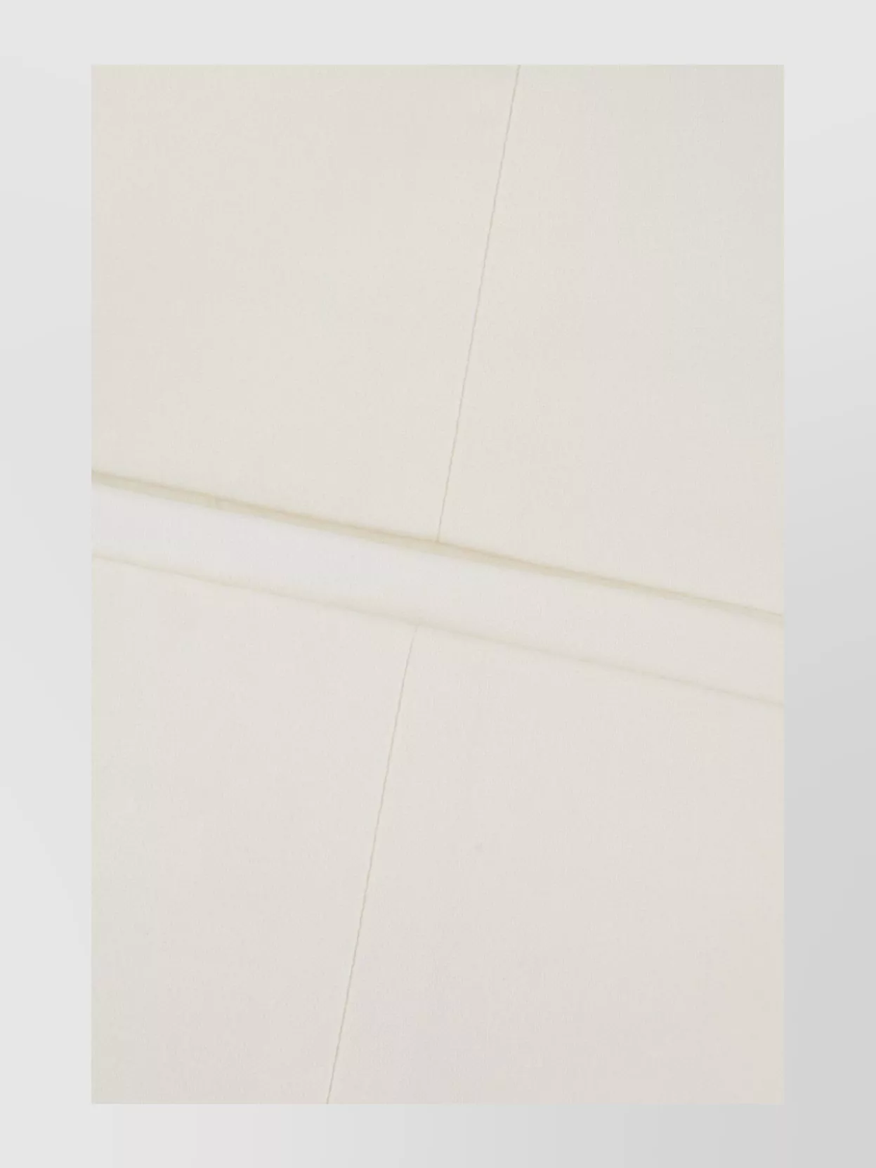Sportmax Cotton Trousers With Seam Detailing And Slit Hem In White