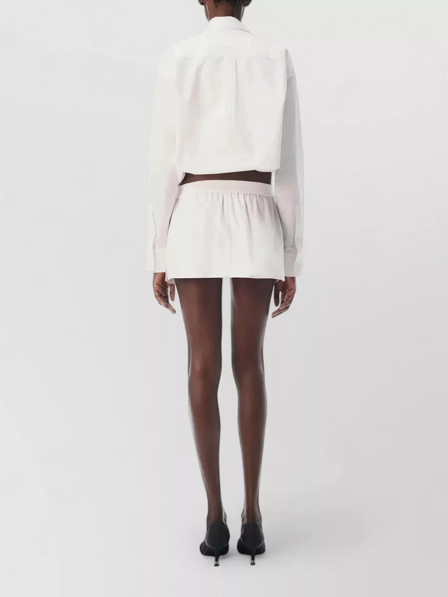 Alexander Wang Gathered Cotton Midi Skirt