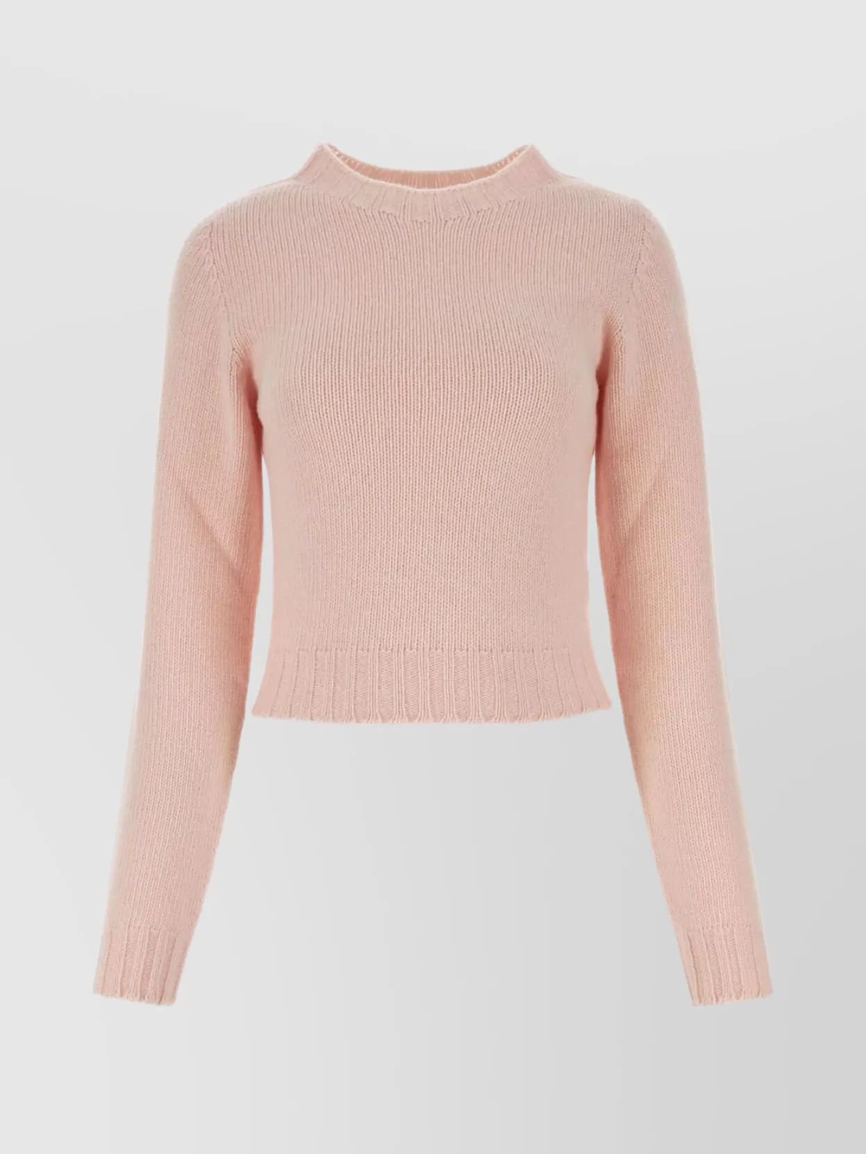 Shop Palm Angels Knit Crew-neck Sweater With Ribbed Cuffs And Hemline
