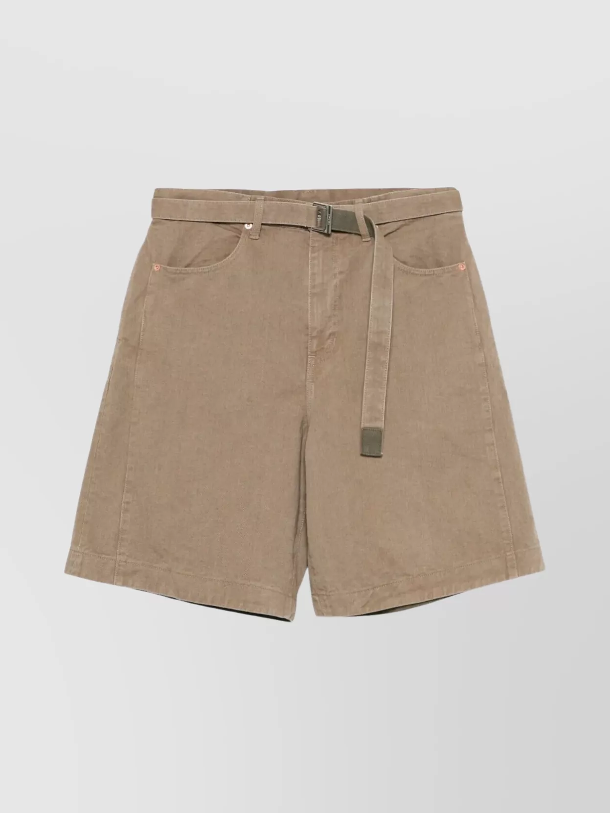Sacai Denim Shorts With Adjustable Belt Loops
