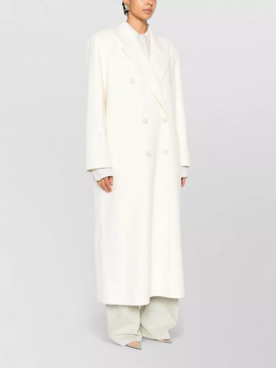 The Frankie Shop Wool Oversized Double-Breasted Coat