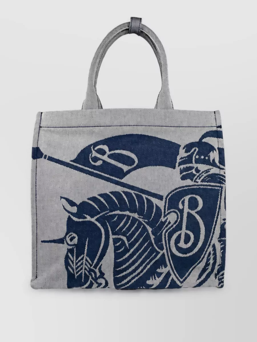 Burberry Ekd Canvas Tote Bag