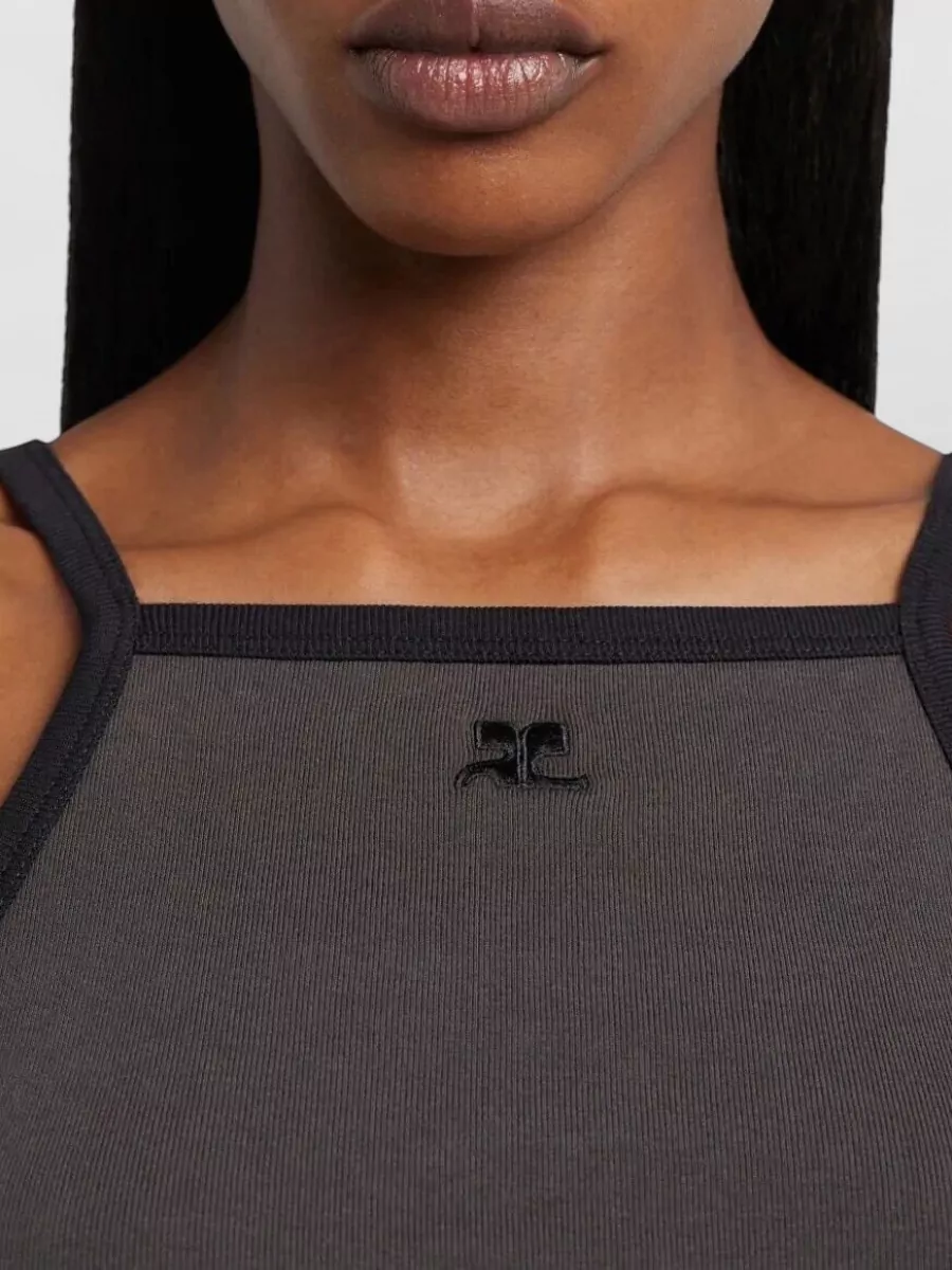 Courrèges Contrast Tank Top