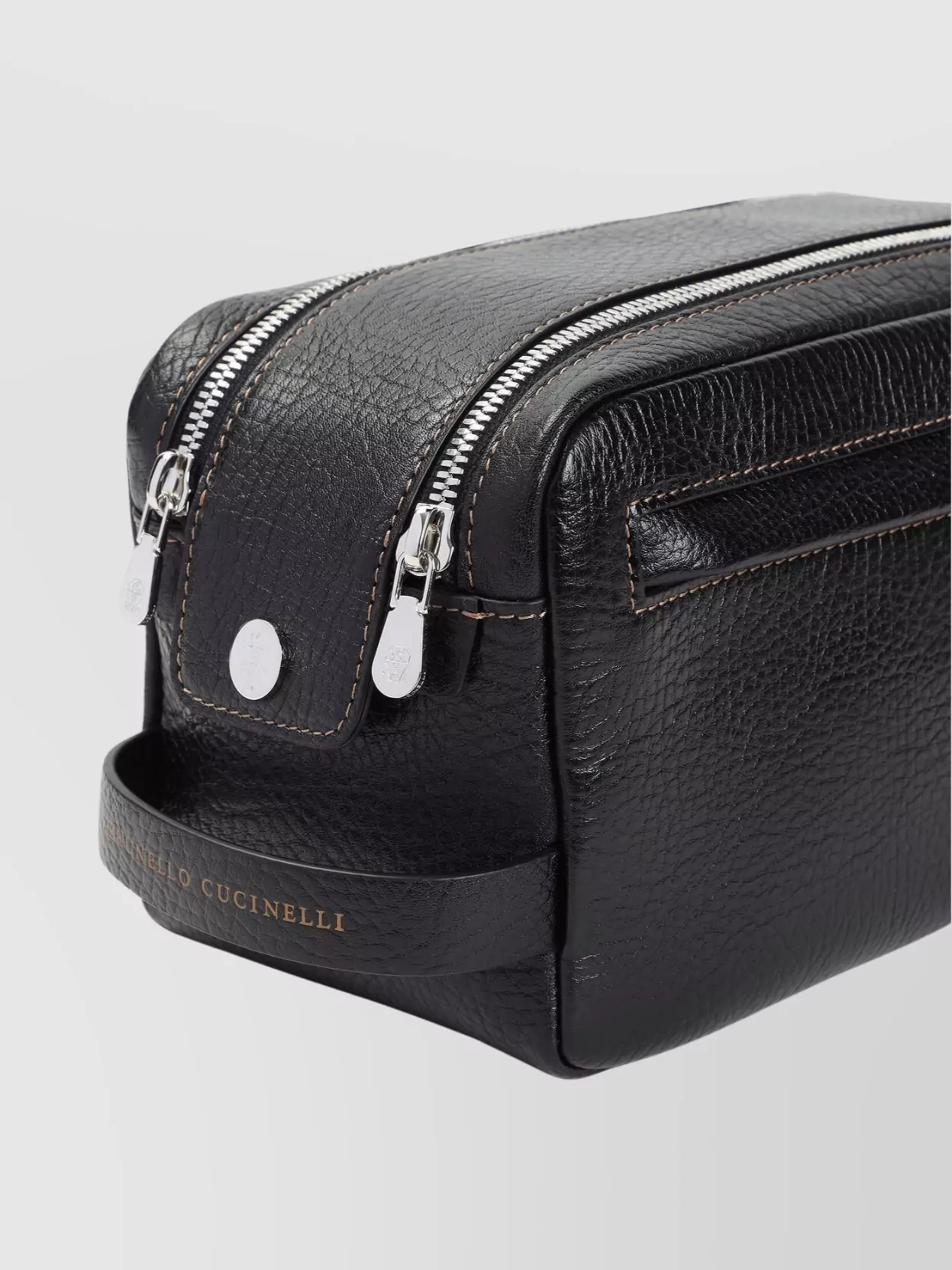 Brunello Cucinelli Grained Leather Beauty Case