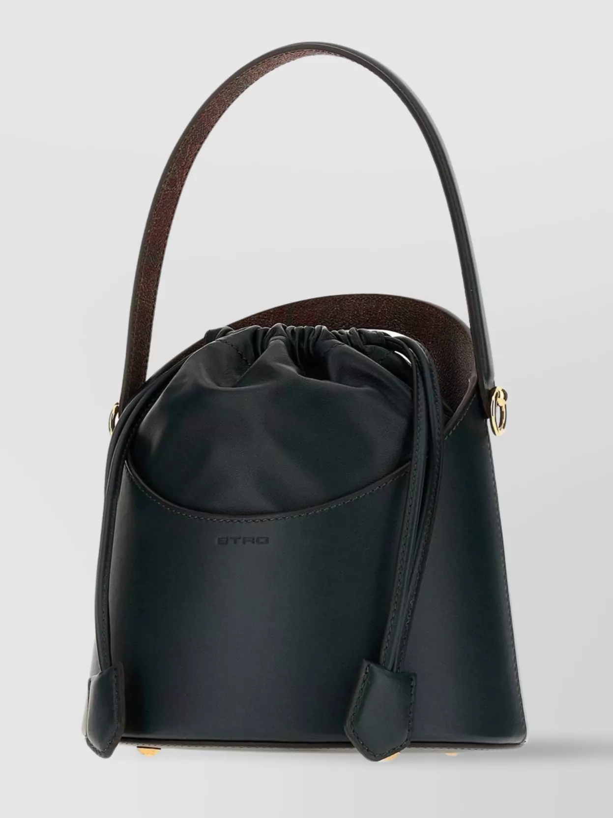 Etro Leather Bucket Bag Strap Adjustable