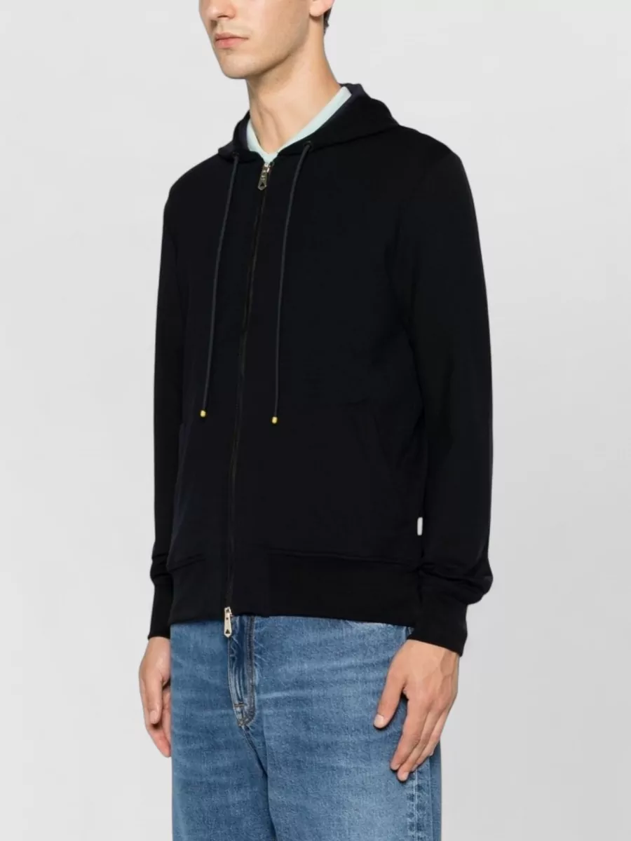 Paul Smith Cotton Blend Zip Up Hoodie