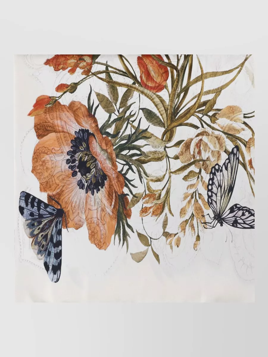 Etro Floral-Print Silk Scarf