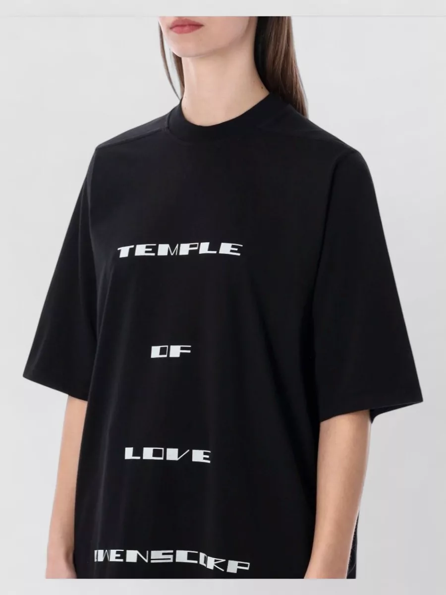 Rick Owens Drkshdw Cotton Oversized Printed T-Shirt