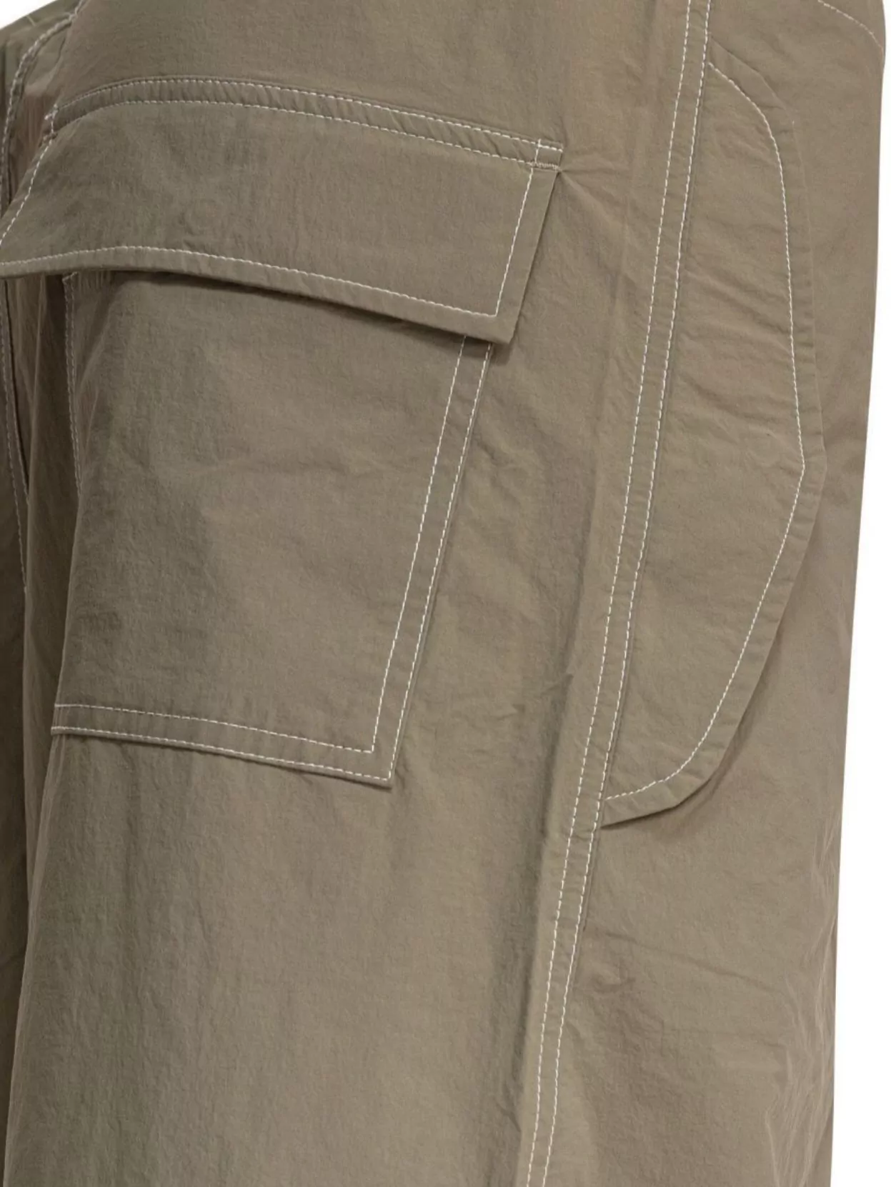 Autry Nylon Reflex Parachute Trousers In Green