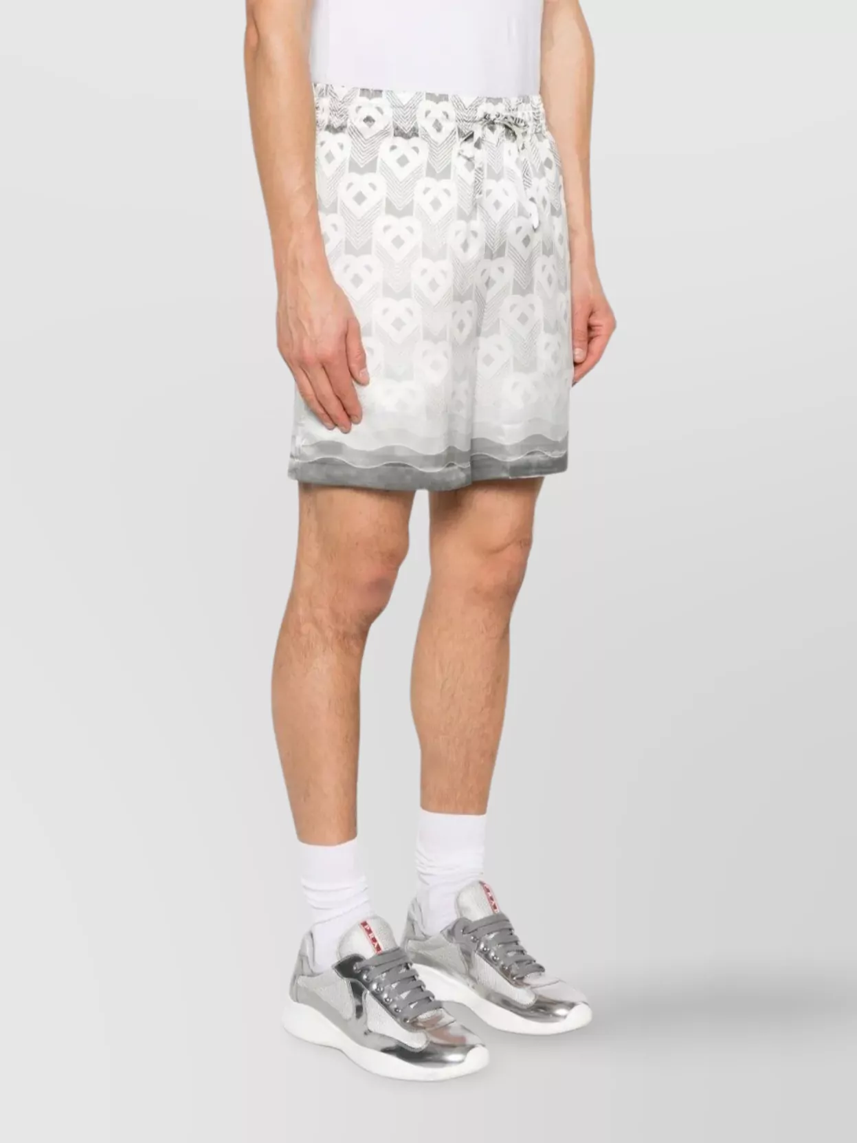 Casablanca Heart Monogram Gradient Shorts