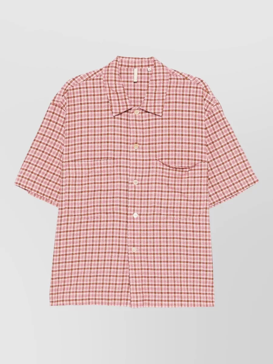 Sunflower checked short-sleeve shirt