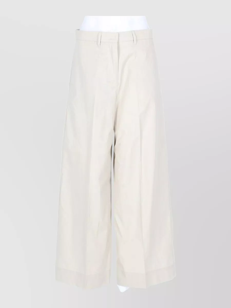 S Max Mara cotton wide-leg trousers