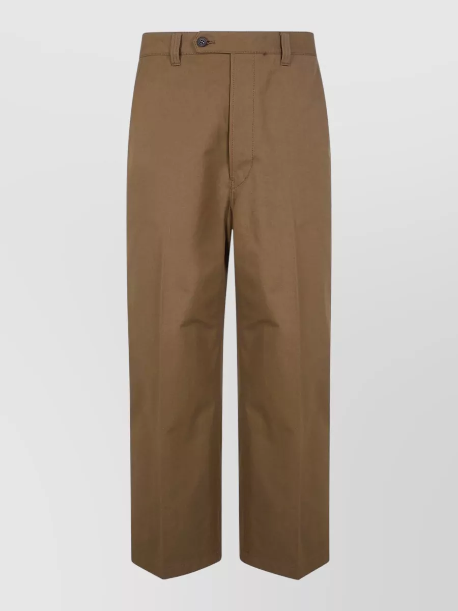 Comme Des Garçons Homme Cotton Wide Leg Trousers