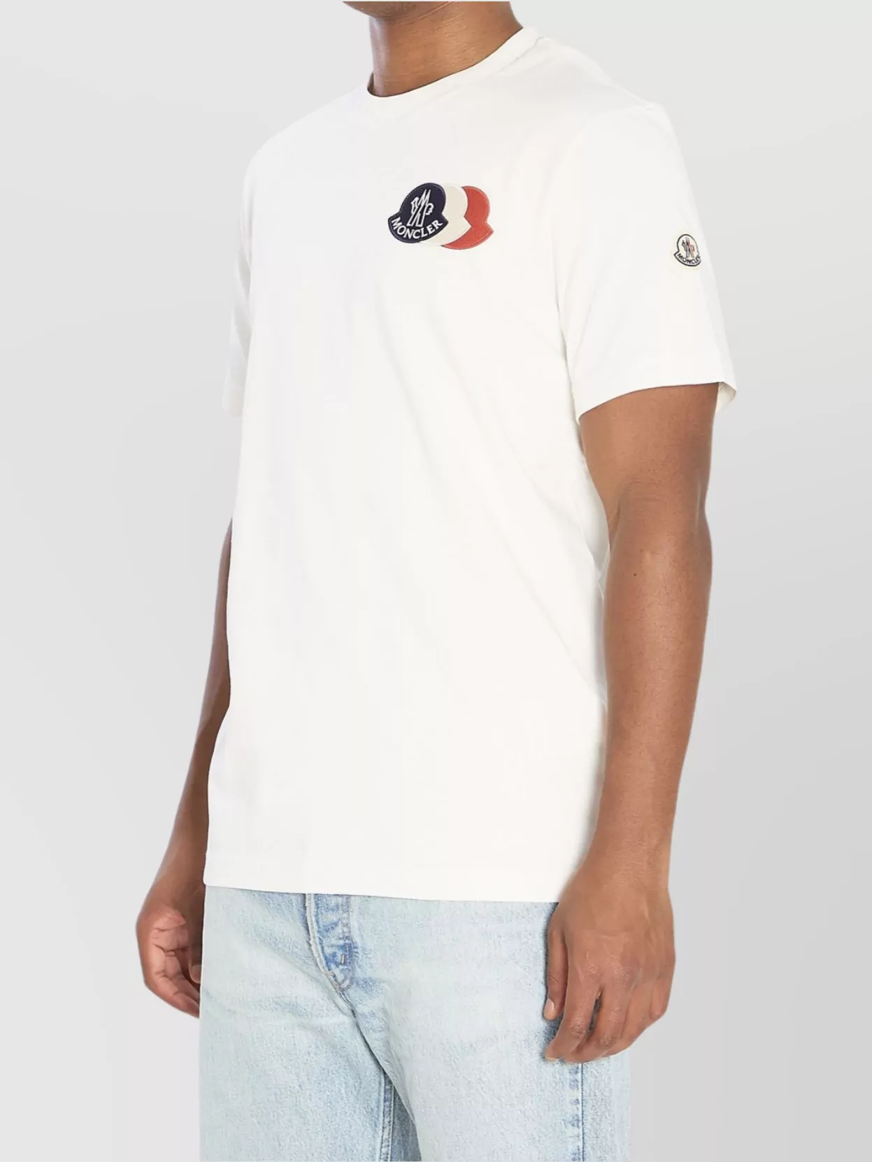 Moncler Lightweight Cotton T-Shirt Logo Patches